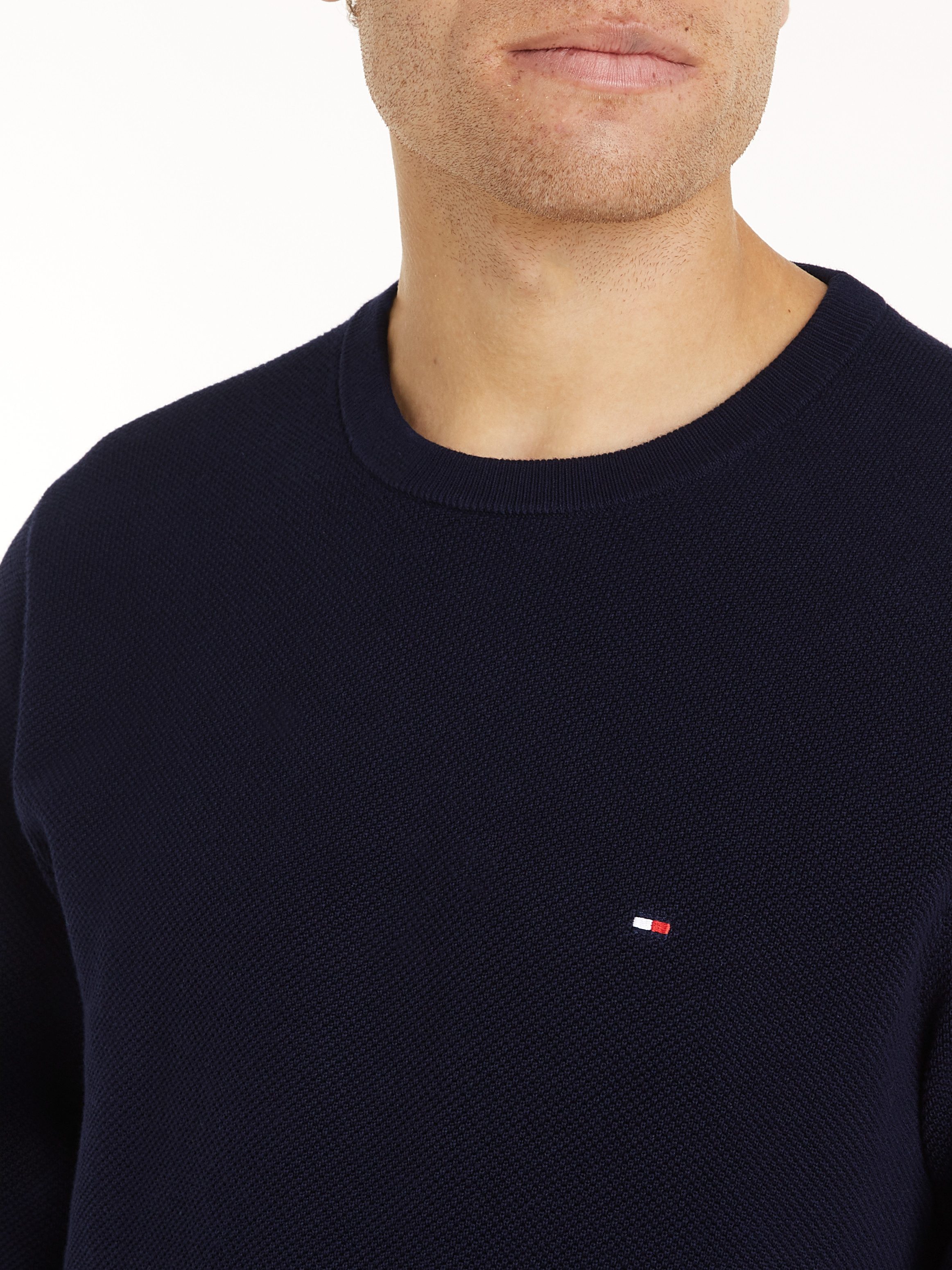 Tommy Hilfiger Trui met ronde hals ESSENTIAL STRUCTURE CREW NECK