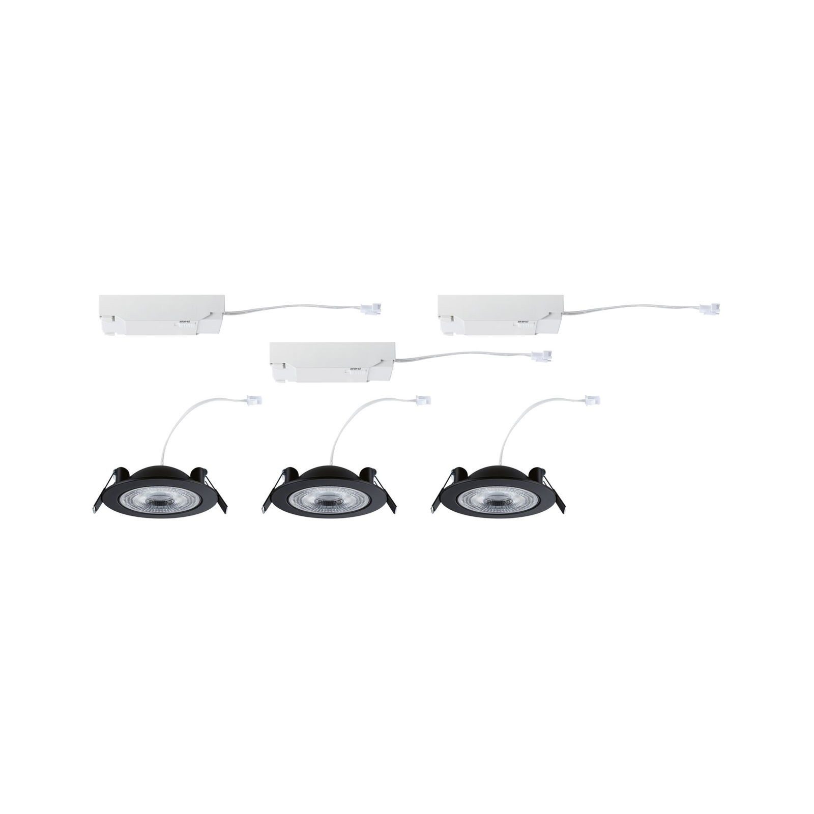 Paulmann Ledinbouwlamp LED inbouwlamp White Select Aumus 3-pack 5W 700lm 2300V 2700 - 6500K Geheugenfunctie, meerdere helderheidsniveaus, kleurwisselaar, kleurregeling (3 stuks)