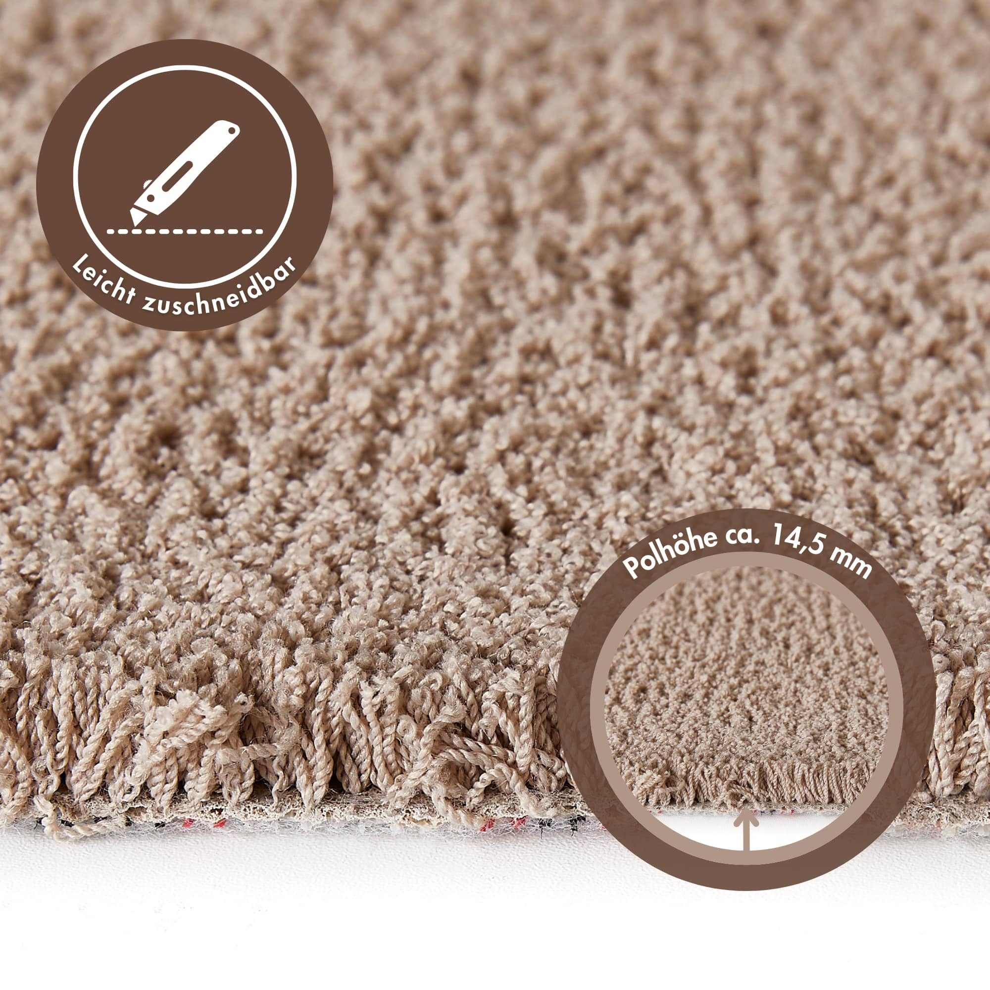 Andiamo Tapijt Zachtheid, velours, Made in Belgium Uni kleuren, breedte 400 cm, bijzonder zacht, woonkamer, slaapkamer