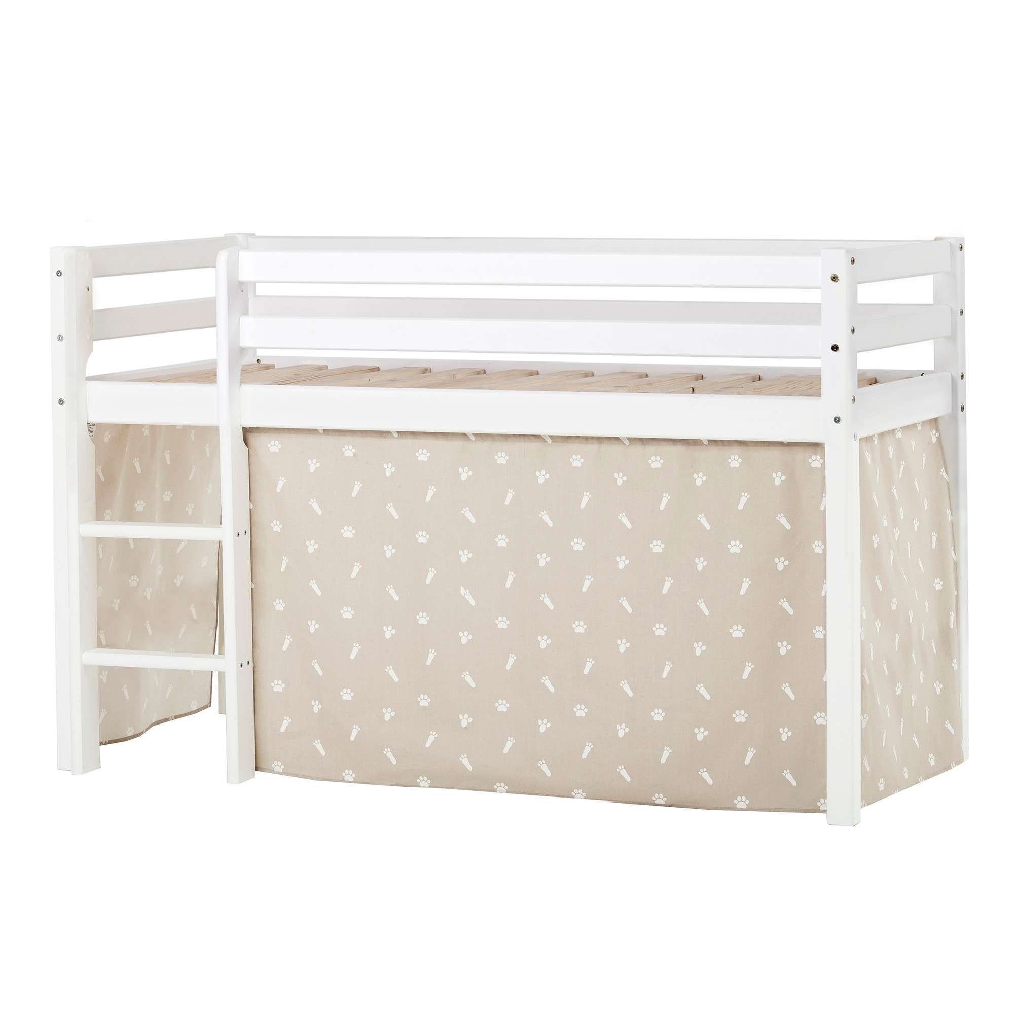 Hoppekids Hoogslaper ECO Dream, kinderbed, speelbed, halfhoog bed van massief hout