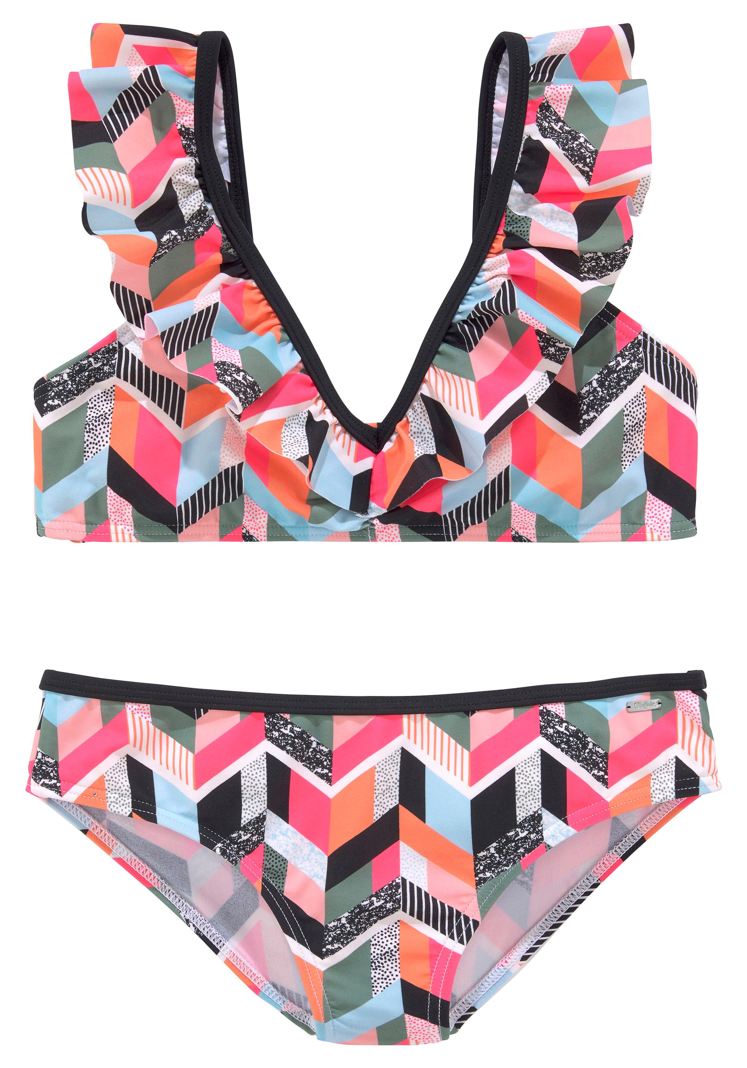 Buffalo Bustierbikini met geometrische print