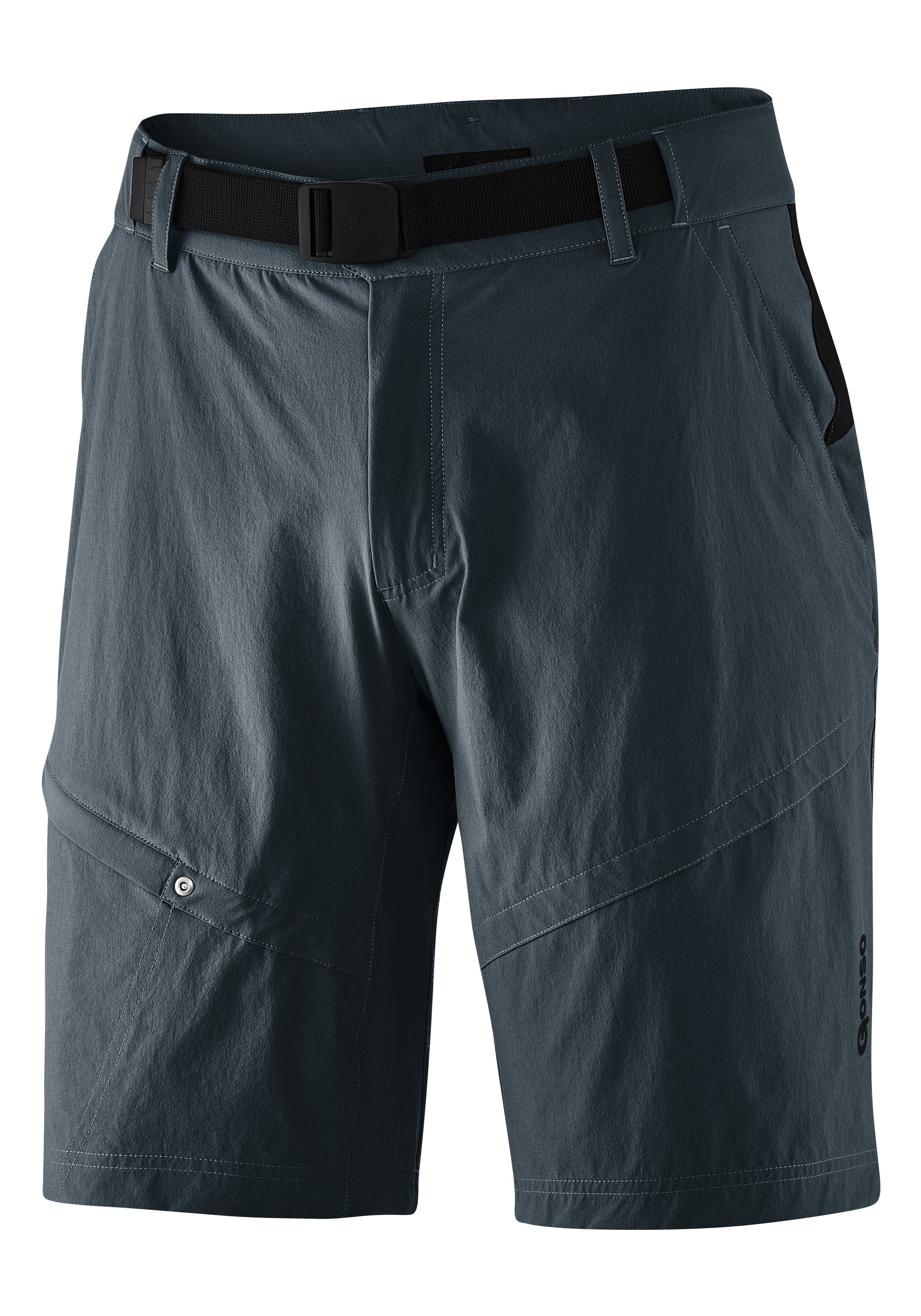 Gonso Fietsbroek Arico Basic korte herenfietsbroek met zitkussen, waterafstotend, inclusief riem