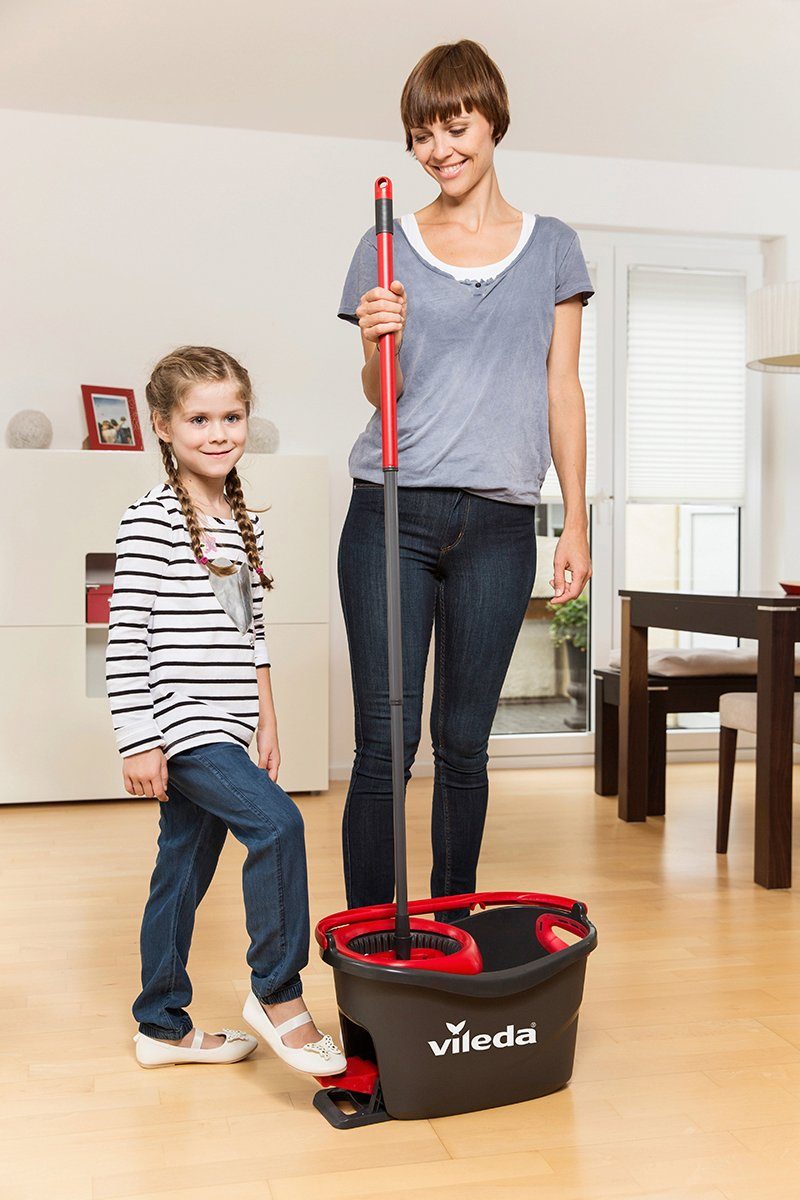 Vileda Vloerwisserset Turbo Easy Wring & Clean ideaal voor laminaat, parket, tegels