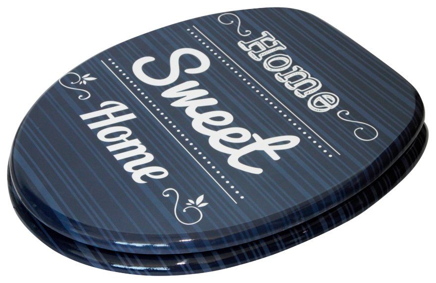 Sanilo Toiletzitting Home Sweet Home met soft-closemechanisme