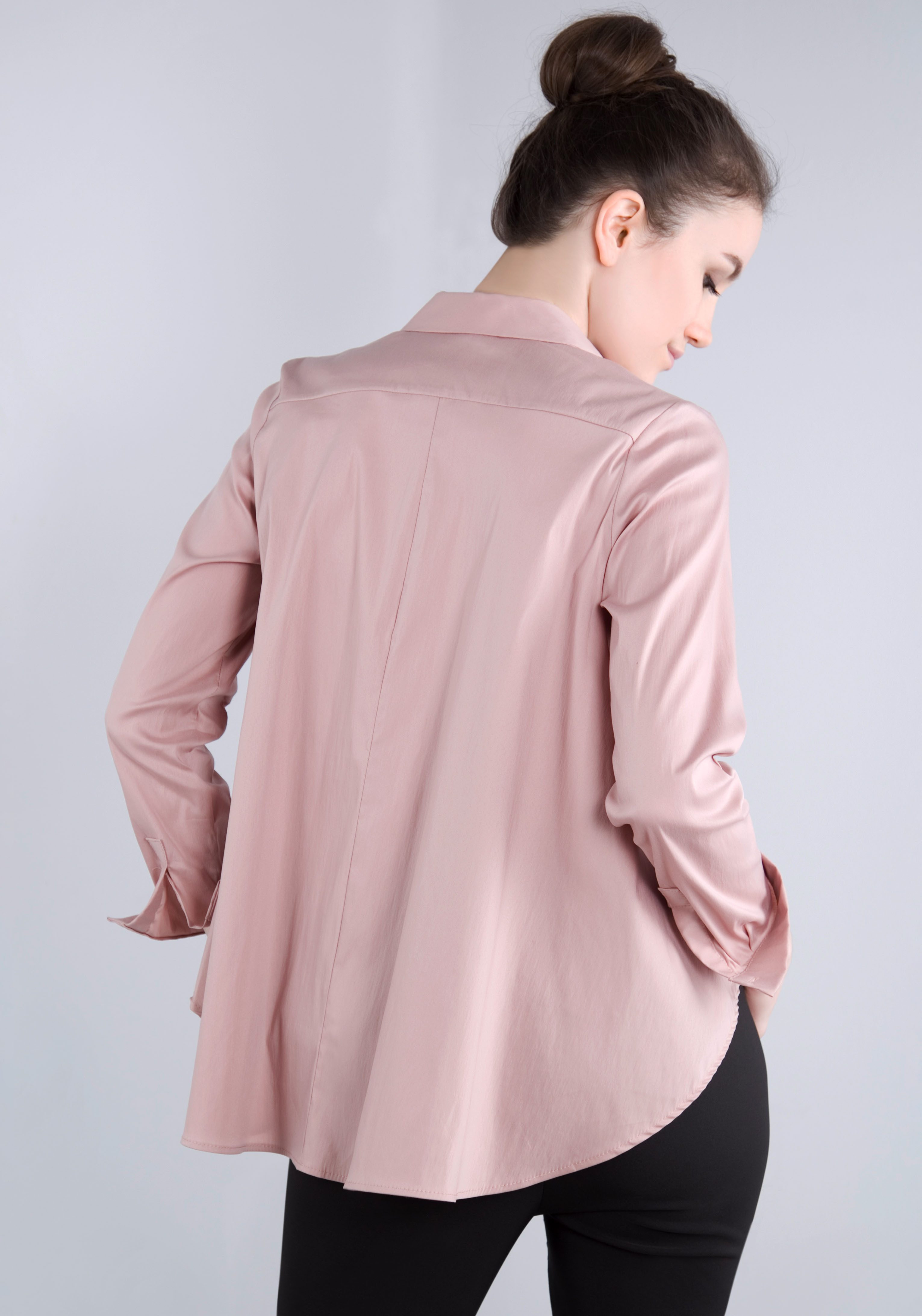 IMPERIAL Klassieke blouse IMP-C ED4BBE klokkend model met boogzoom
