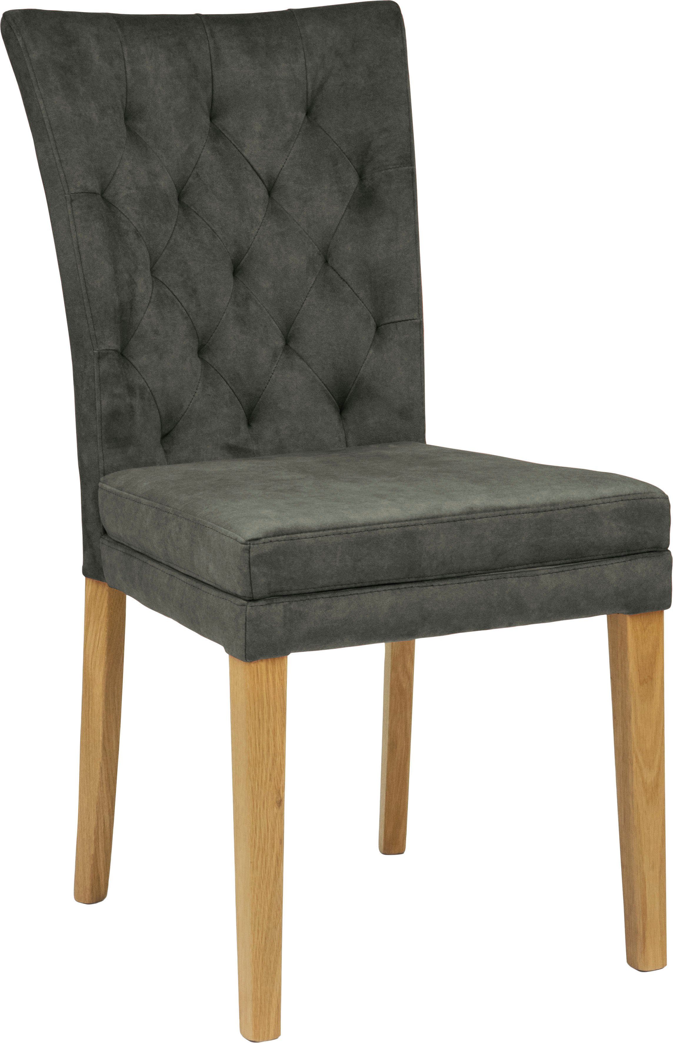 Home affaire Eetkamerstoel Colorado BESTSELLER Polsterstoel Poten in eiken of noten. In set van 2, 4 of 6