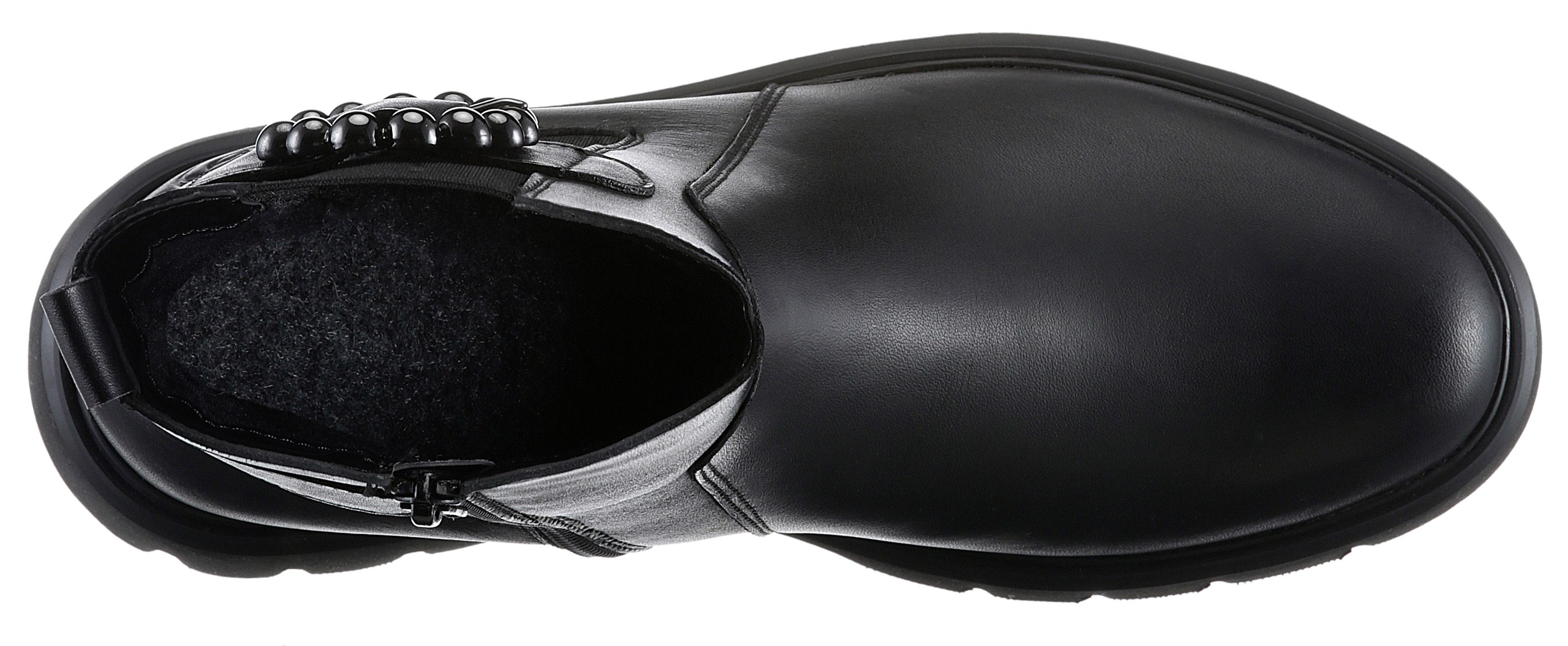 Remonte Chelsea-boots blokhak, businessmode, enkellaars met mooie decoratieve gesp