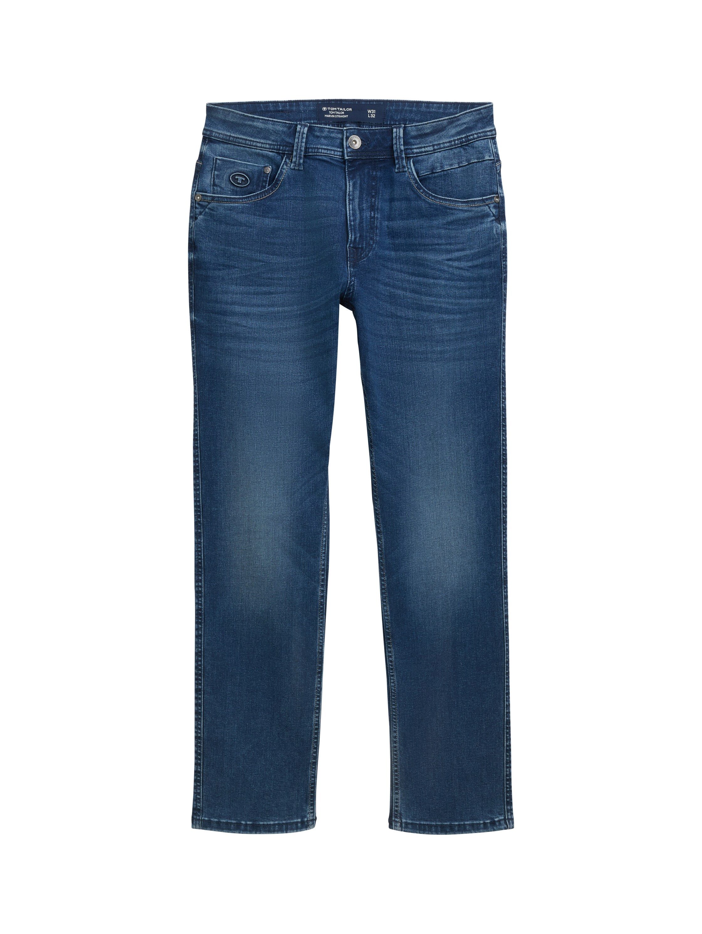 Tom Tailor Straight jeans Marvin in five-pocketsstijl
