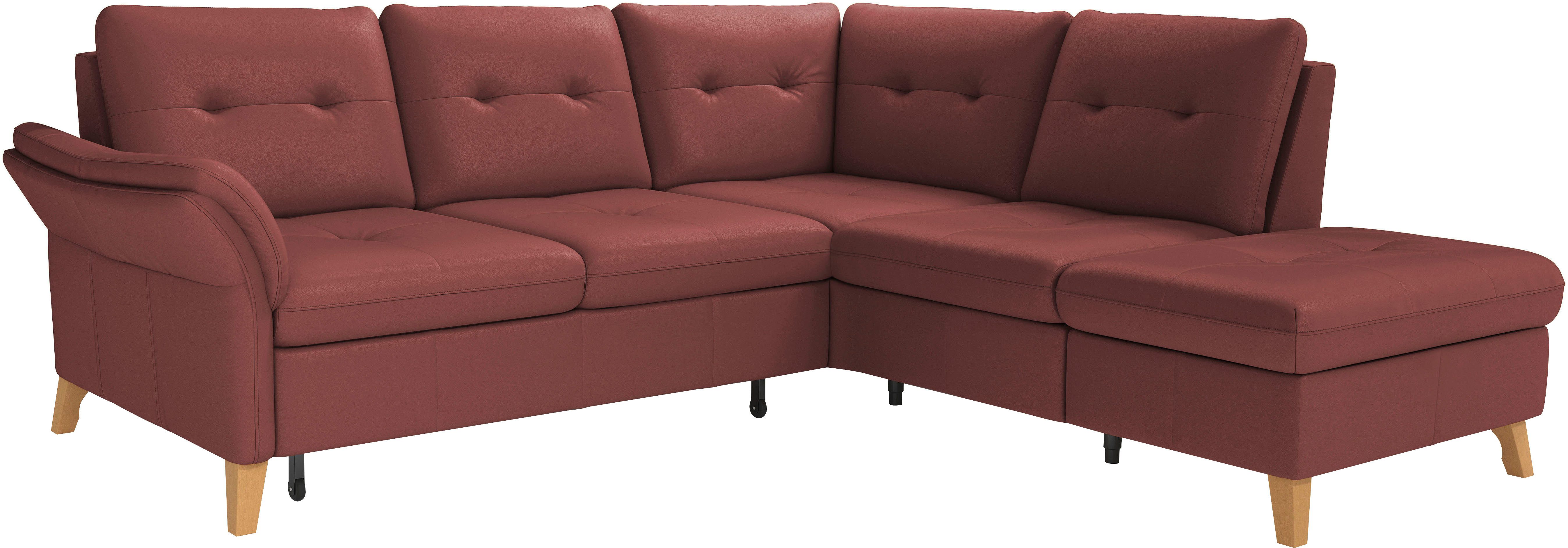 sit&more Hoekbank Göteborg inclusief zitdiepteverstelling, optioneel met bedfunctie & bedlade