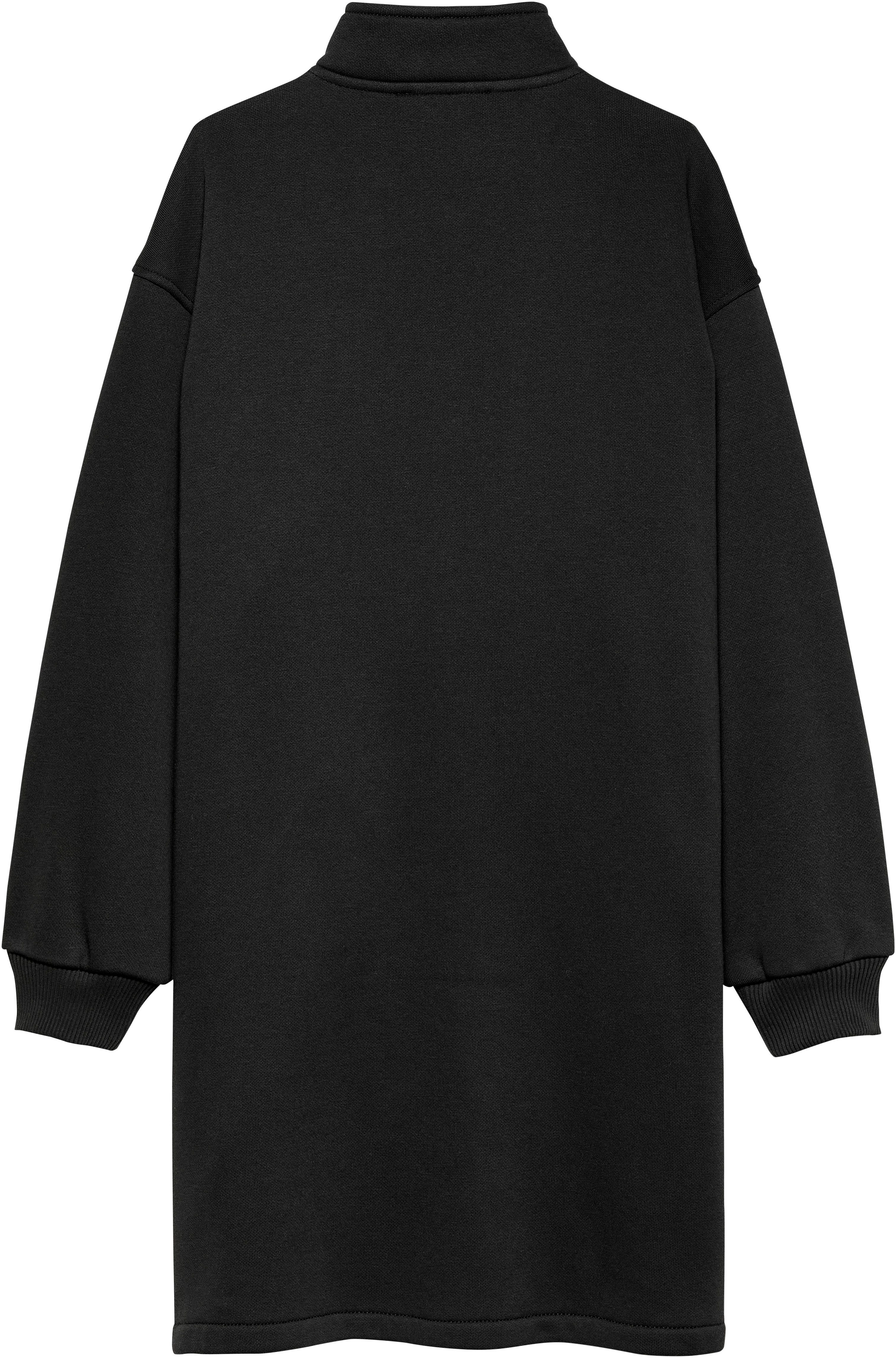 Calvin Klein Sweatjurk Teddy Monogram Zip Fleece Dress voor kinderen tot 16 jaar en met logo-patch