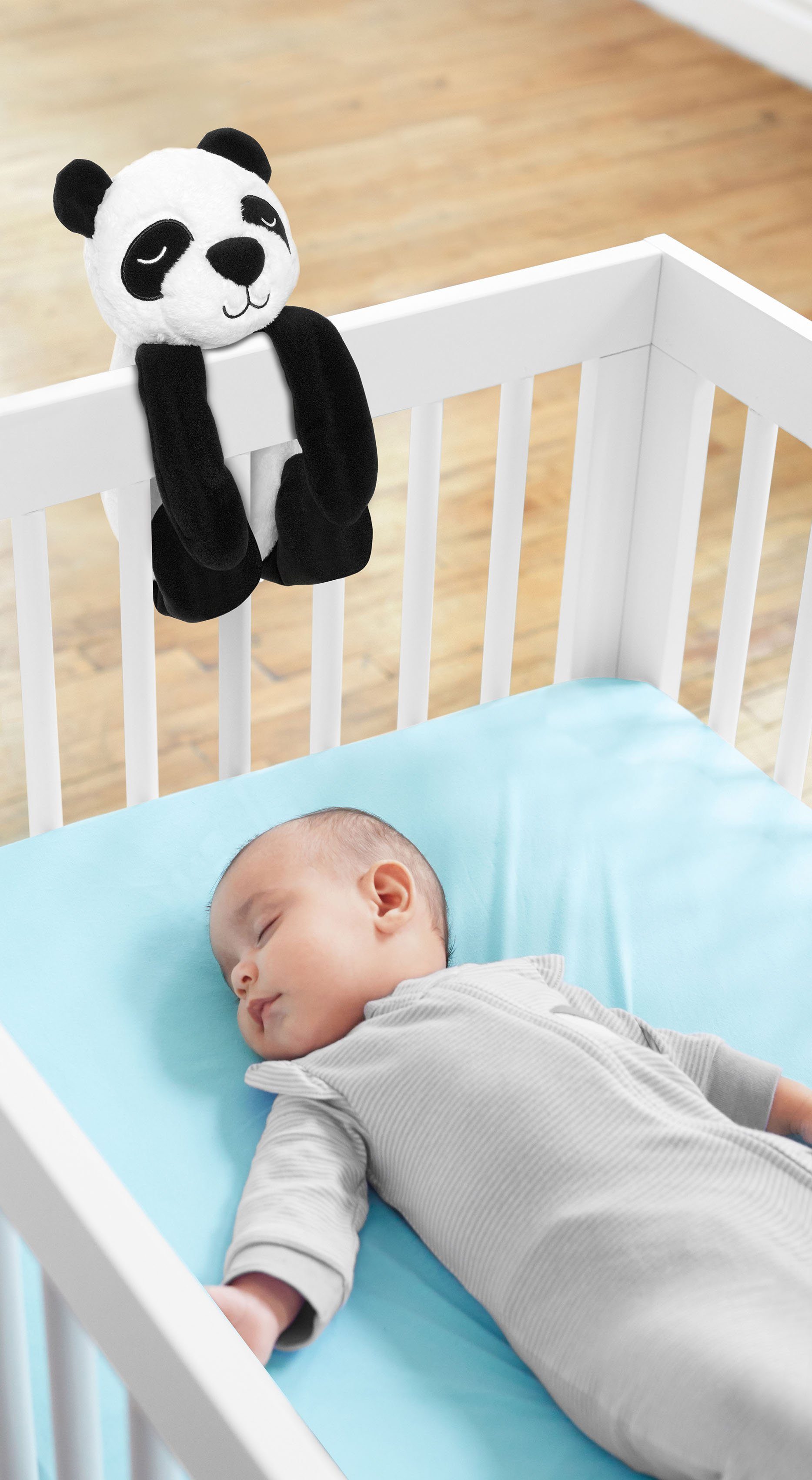 Skip Hop Knuffelbeest Slaaphulp en babytrooster panda speelt liederen, natuurgeluiden en opgenomen stemmen af