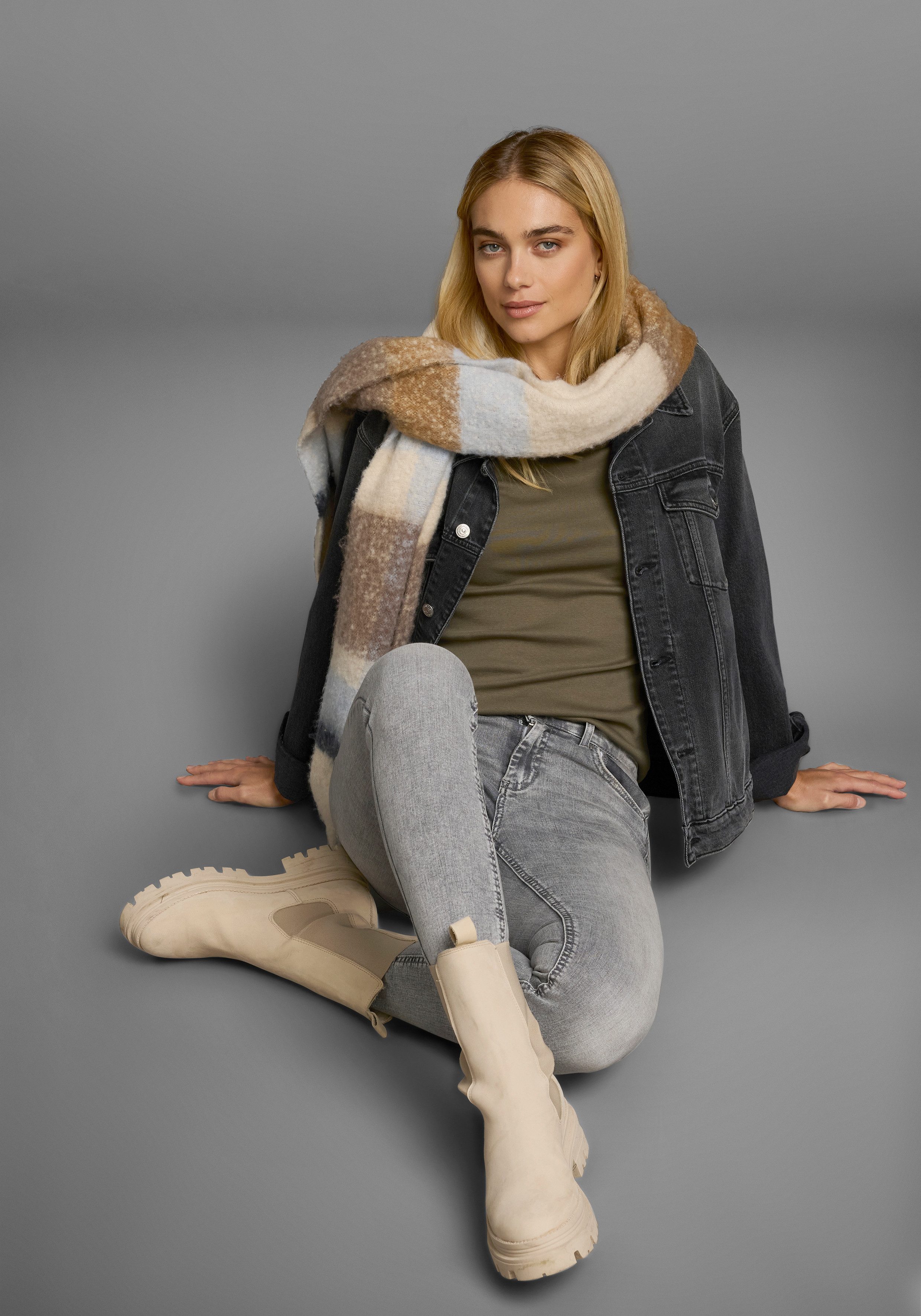 Flashlights Shirt met V-hals effen, v-hals, basic stijl, van katoen, in 2-pack (2-delig, Set van 2)