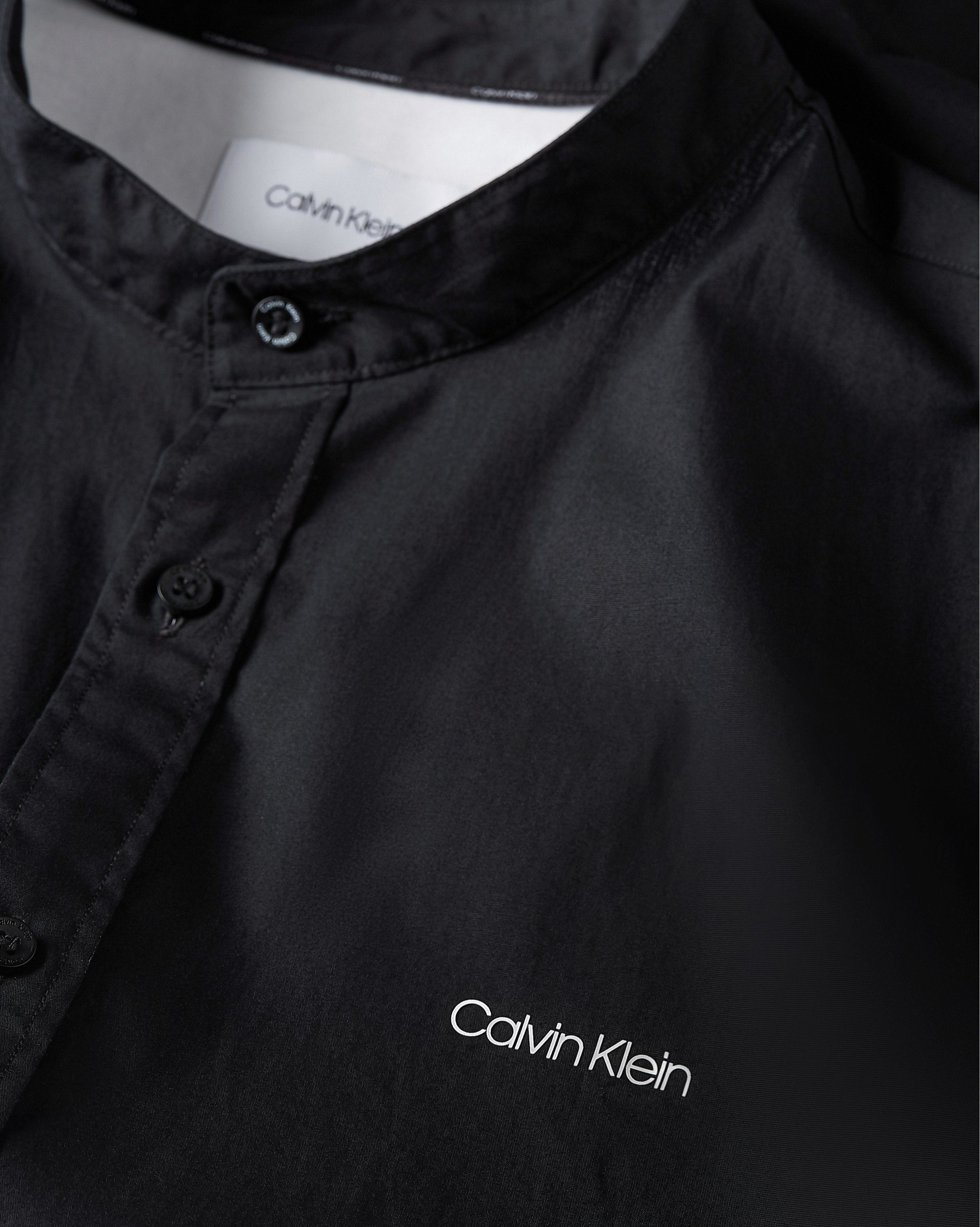 Calvin Klein Overhemd met lange mouwen BT_STRETCH POPLIN SLIM SHIRT in grote maten met doorlopende knoopsluiting
