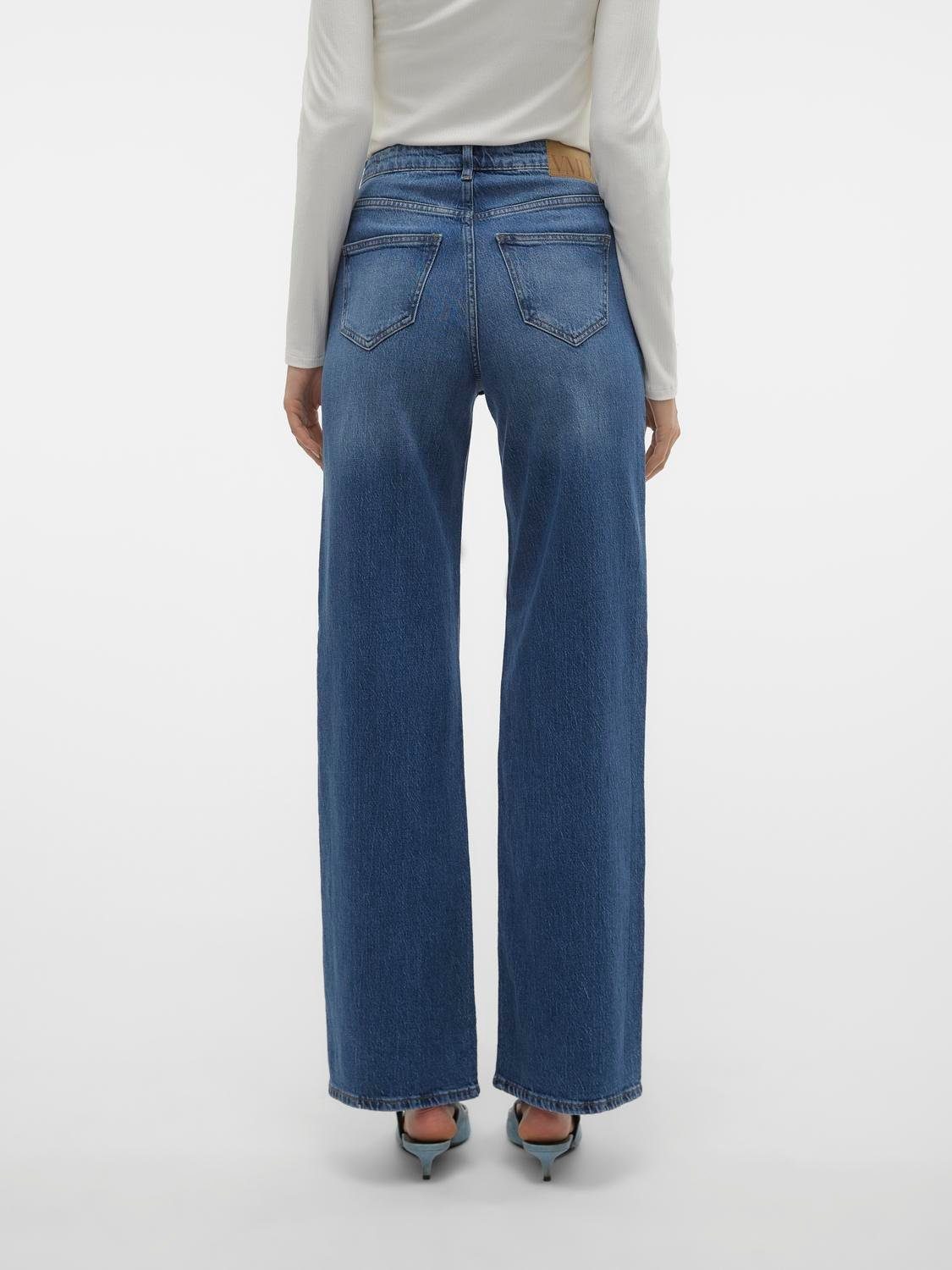 Vero Moda High-waist jeans VMTESSA HR WIDE JEANS RA380 GA NOOS