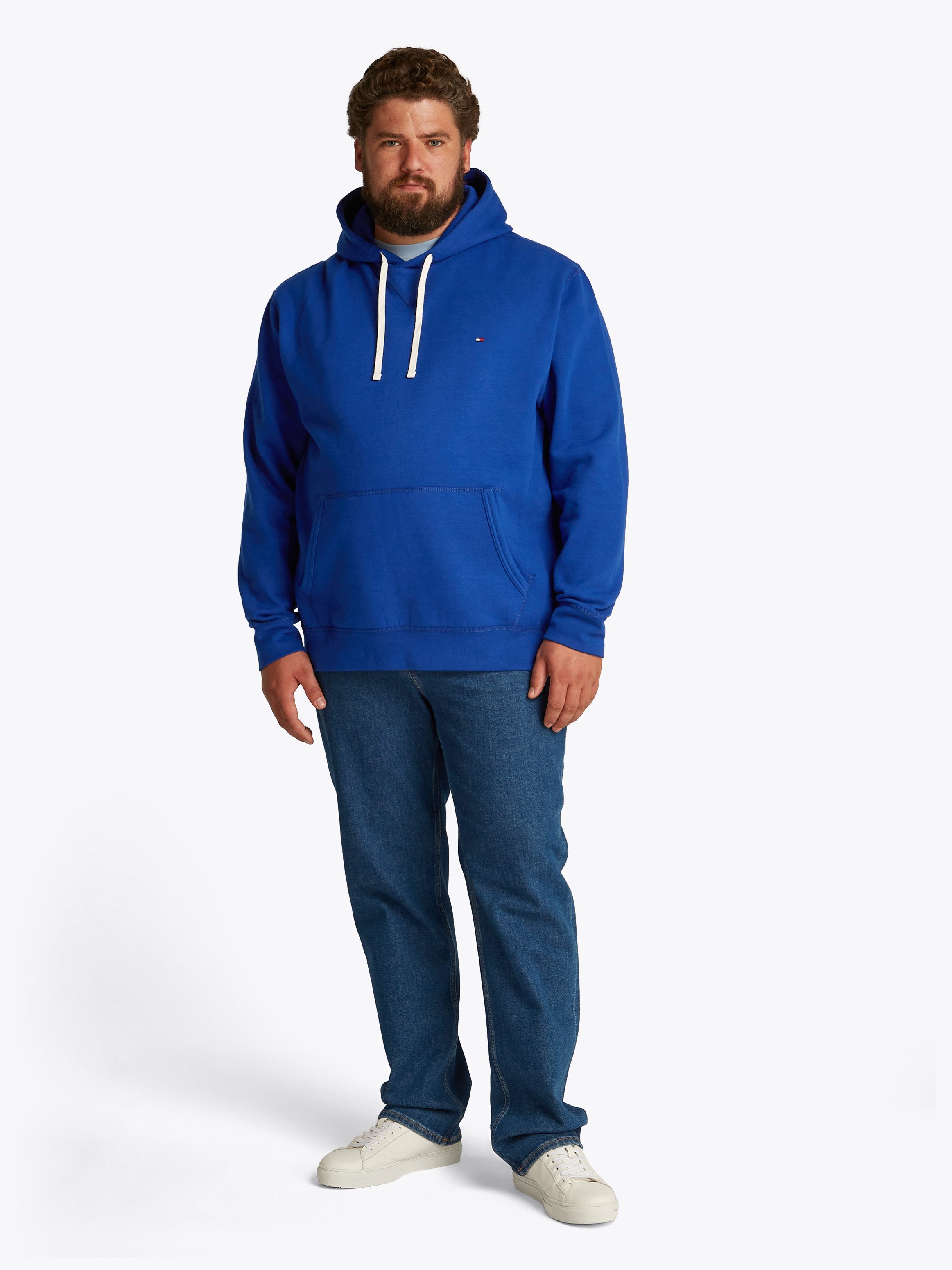 Tommy Hilfiger Sweatshirt BT-ESSENTIAL FLEECE HOODY-B in grote maten, logoborduring