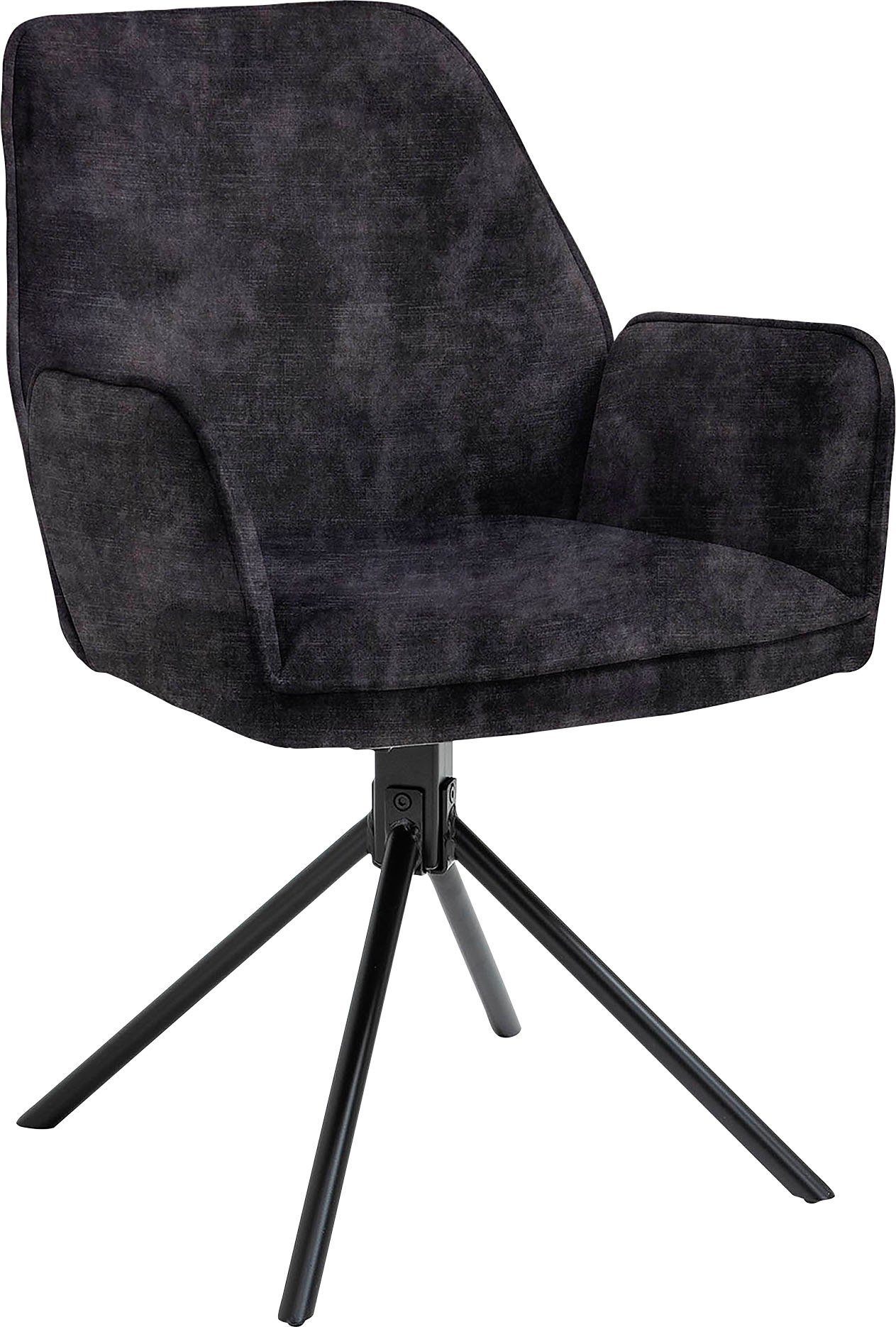 byLIVING Eetkamerstoel Blair set van 2, 360° draaibaar, gezellige fauteuil, verschillende stoffen (set, 2 stuks)