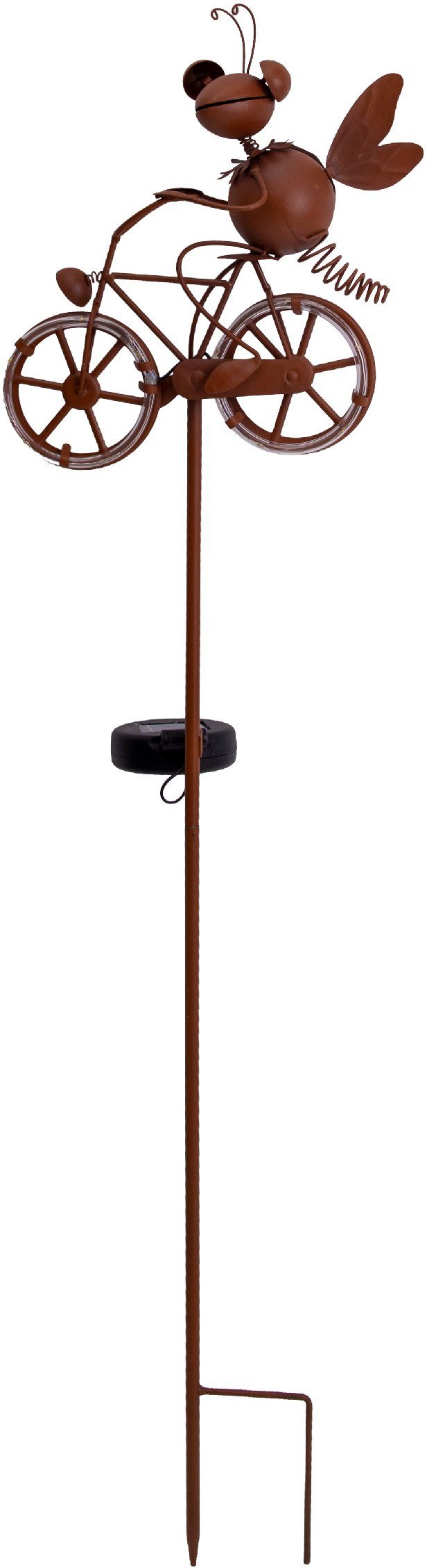 näve Ledsolarlamp Borella Led solar grondpen, bruin, warmwit, decoratieve figuur (1 stuk) tuinlampen bruin