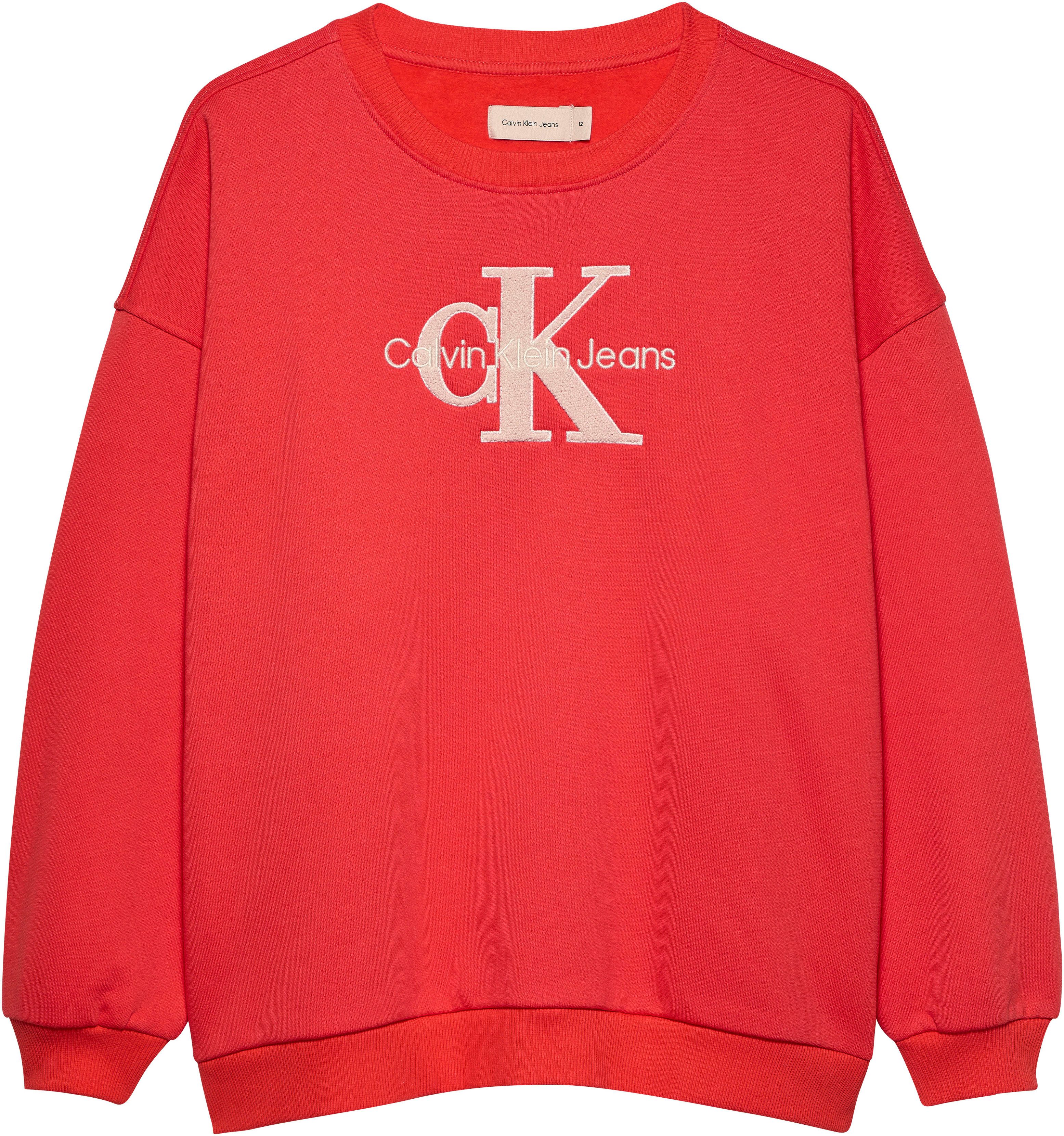 Calvin Klein Sweatshirt Teddy Monologo Fleece Cn