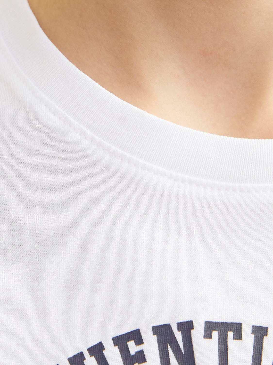 Jack & Jones Junior Shirt met ronde hals JJELOGO TEE SS O-NECK 2 COL S NOOS JNR