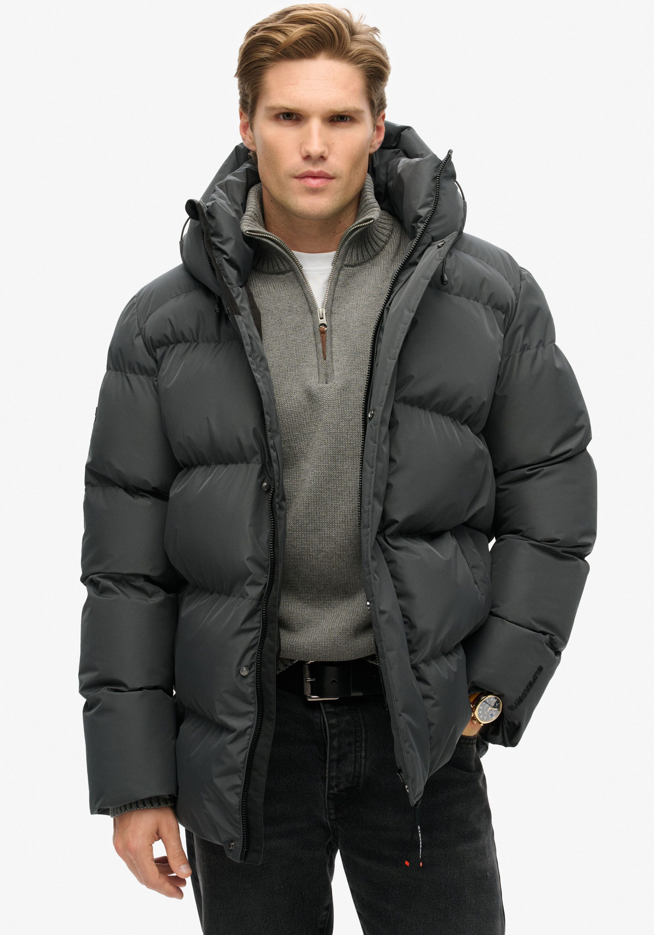 Superdry Gewatteerde jas HOODED 5 BAFFLE SPORTS PUFFER