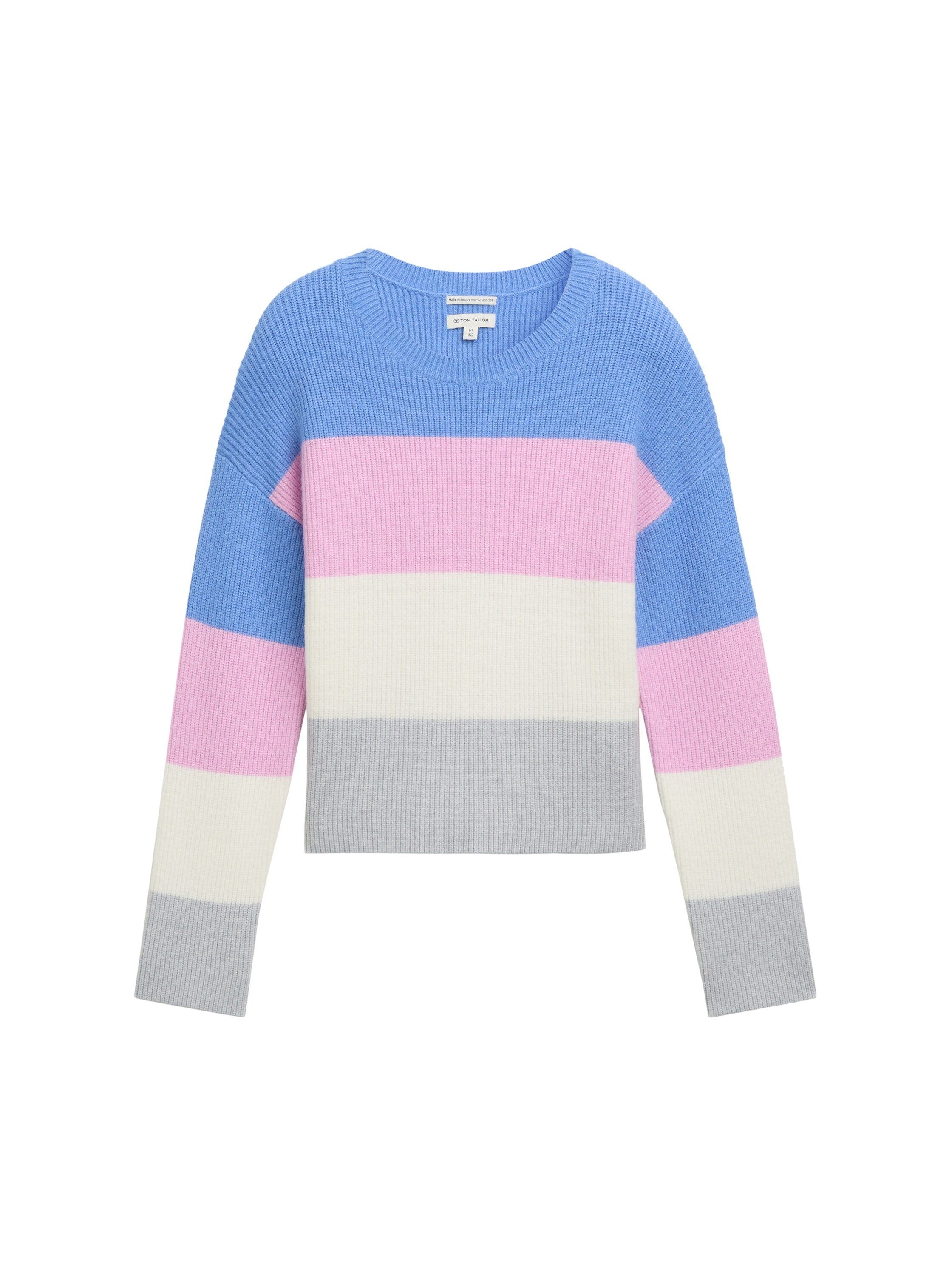 Tom Tailor Gebreide trui met colourblocking jongens truien maat 128 blauw