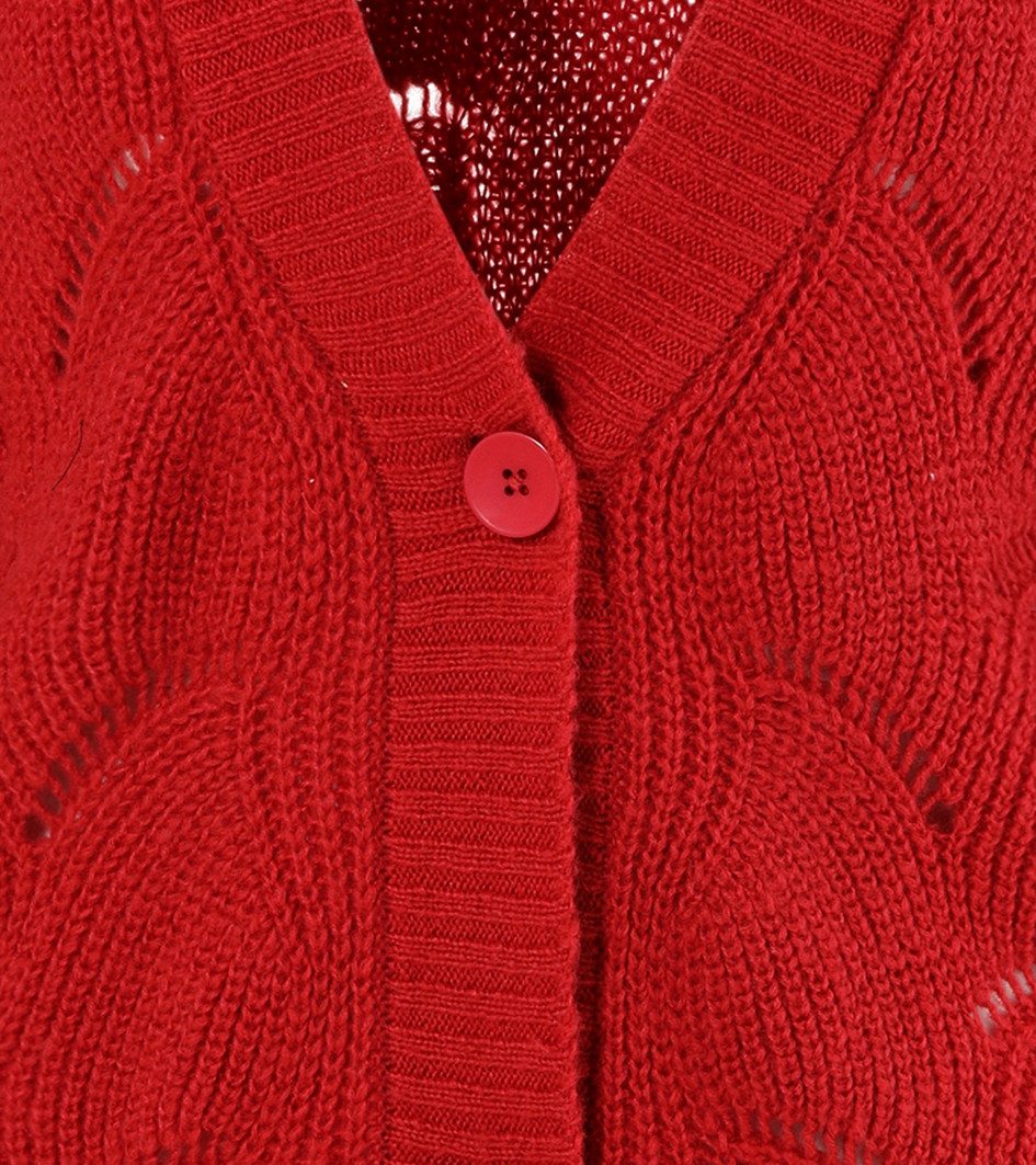 Aniston SELECTED Lang vest met ajourbreisel