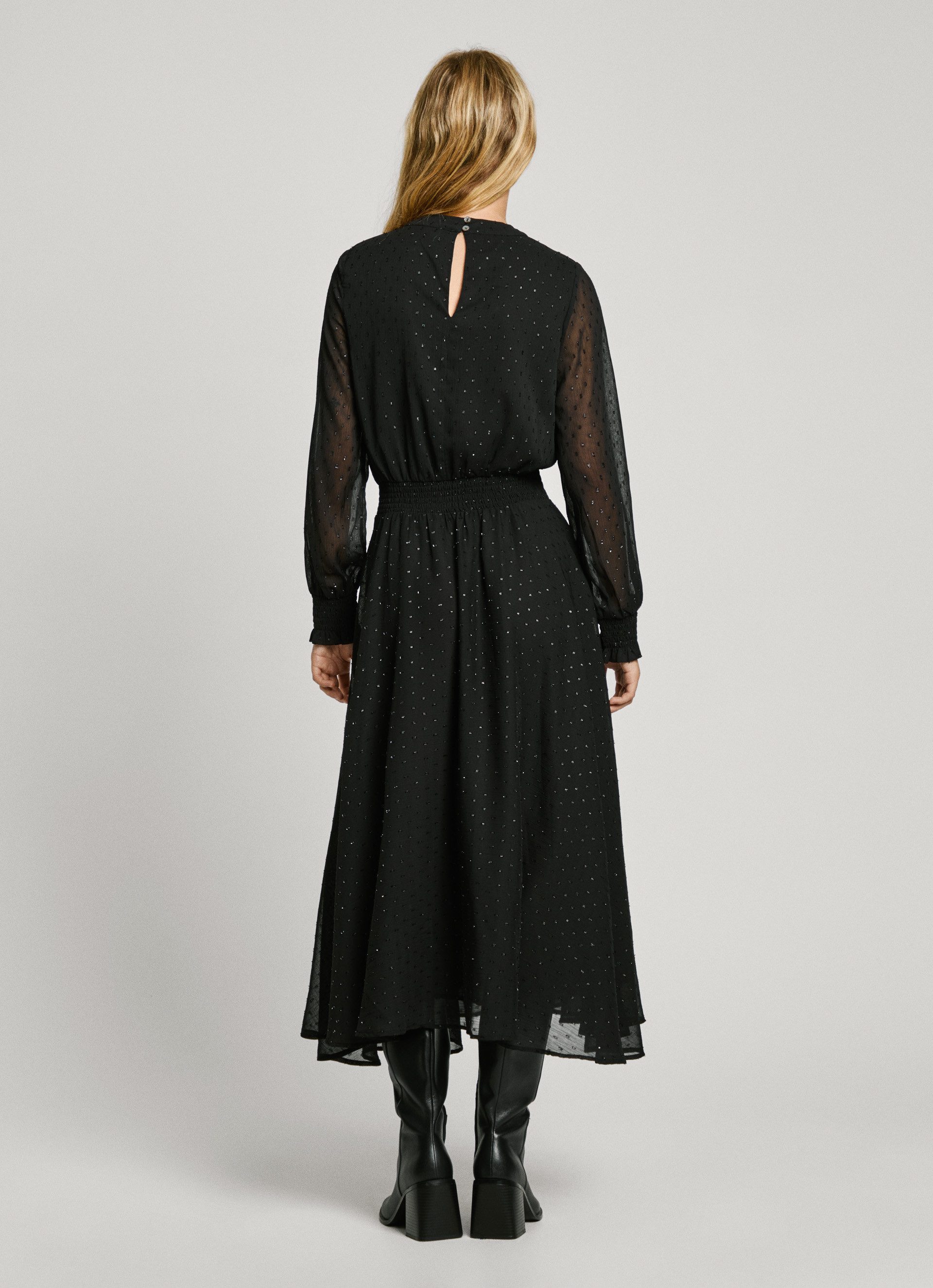 Pepe Jeans Midi-jurk ANUSHKA Uitsnede met splitdetail