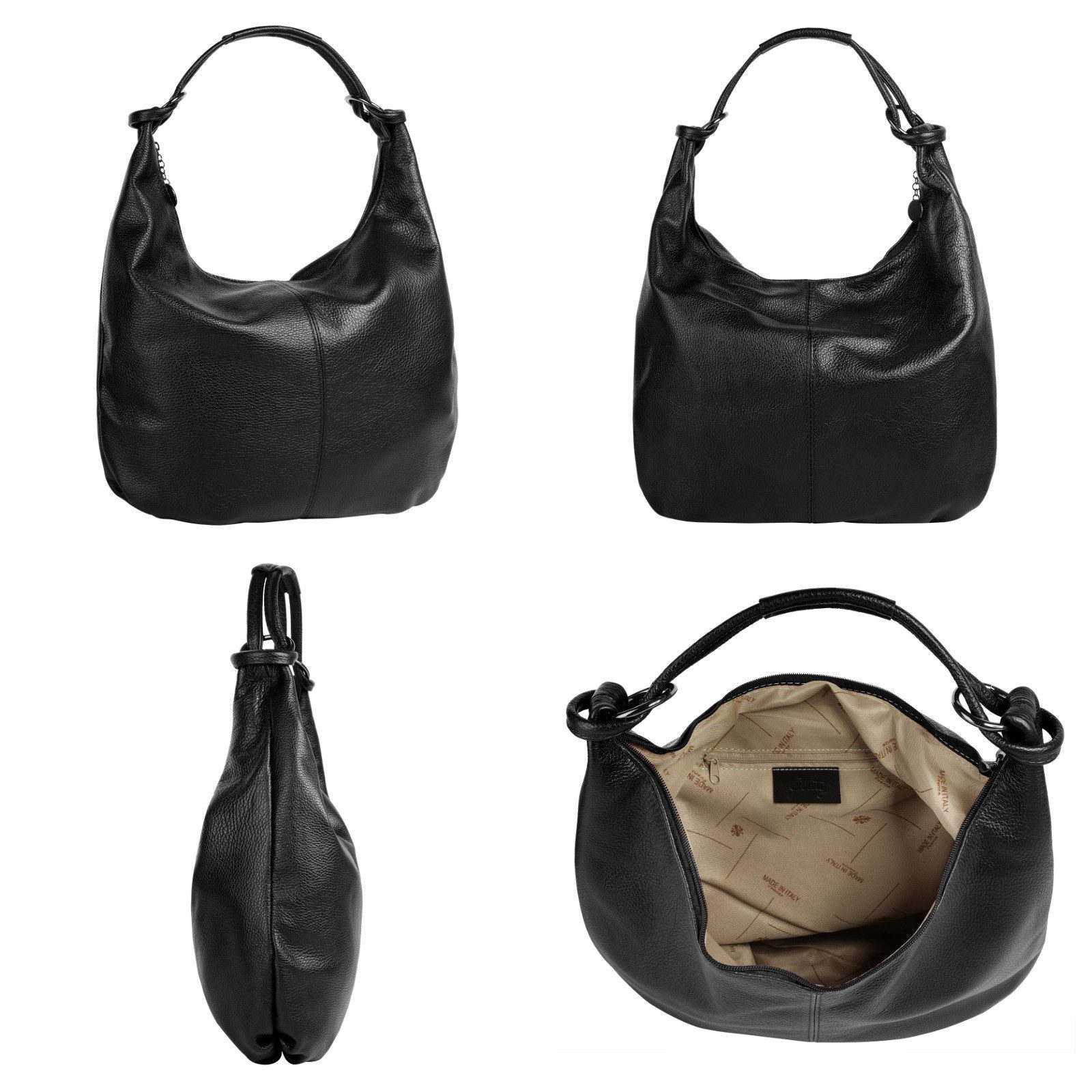 Cluty Shopper echt leer, made in italy