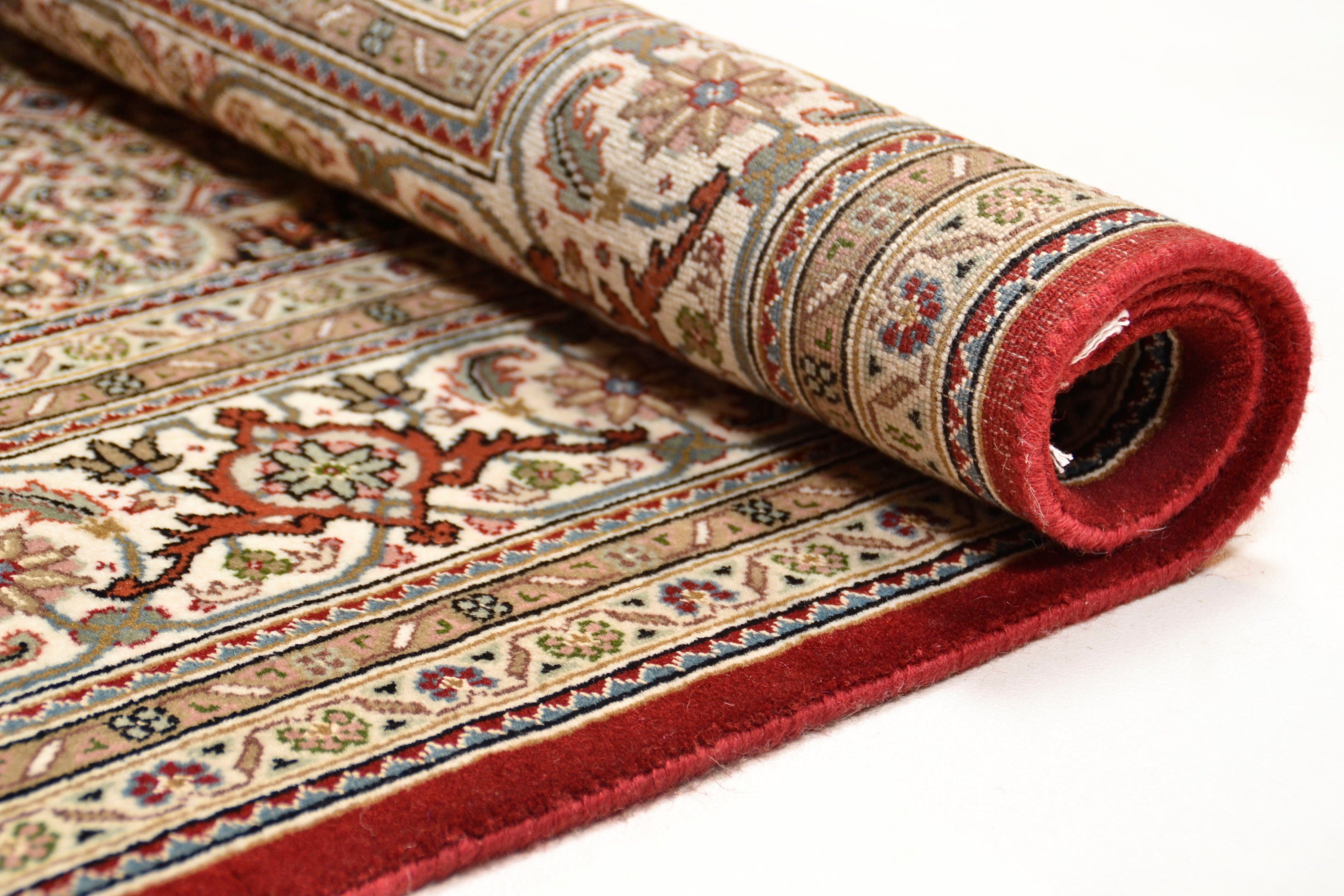 THEKO Oosters tapijt Mahi Tabriz met de hand geknoopt, materiaal: 80% wol, 20% zijde, met franje