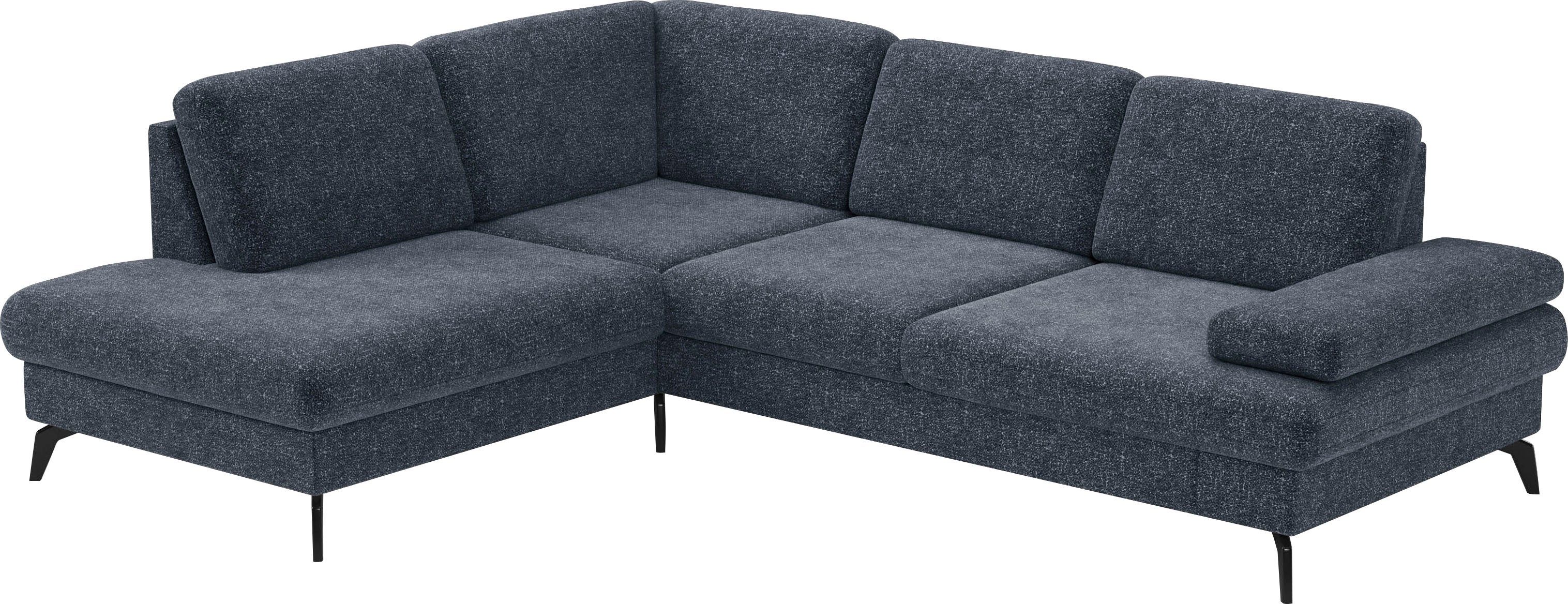 sit&more Hoekbank Morris L-vorm, incl. zitdiepteverstelling keuze uit armleuningverstelling, bedfunctie & bedlade