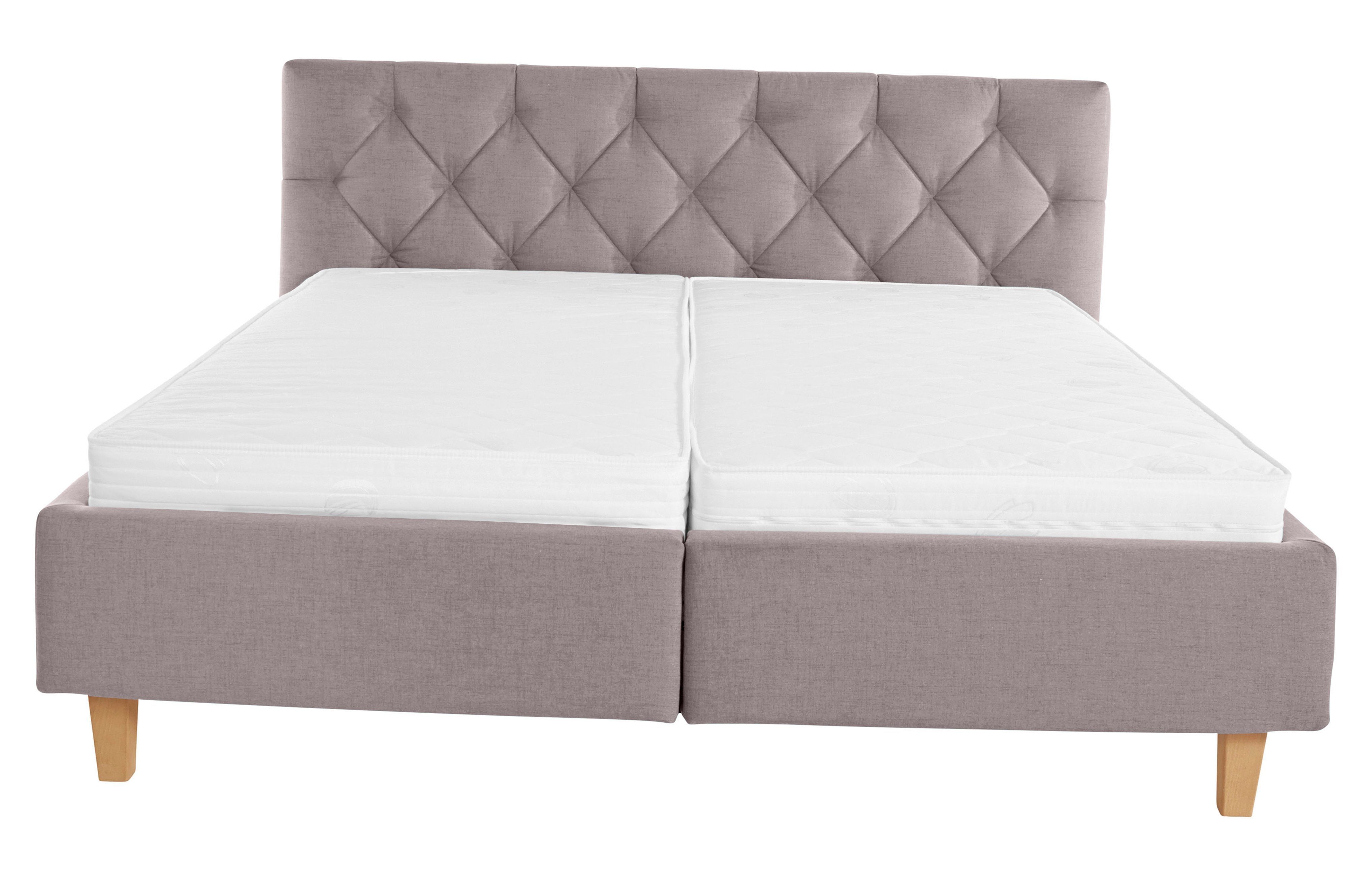 Guido Maria Kretschmer Home&Living Gestoffeerd bed Sunley 100 Kruisstiksel, hoofdbordhoogte 102 cm, zonder of met matras/lattenbodem