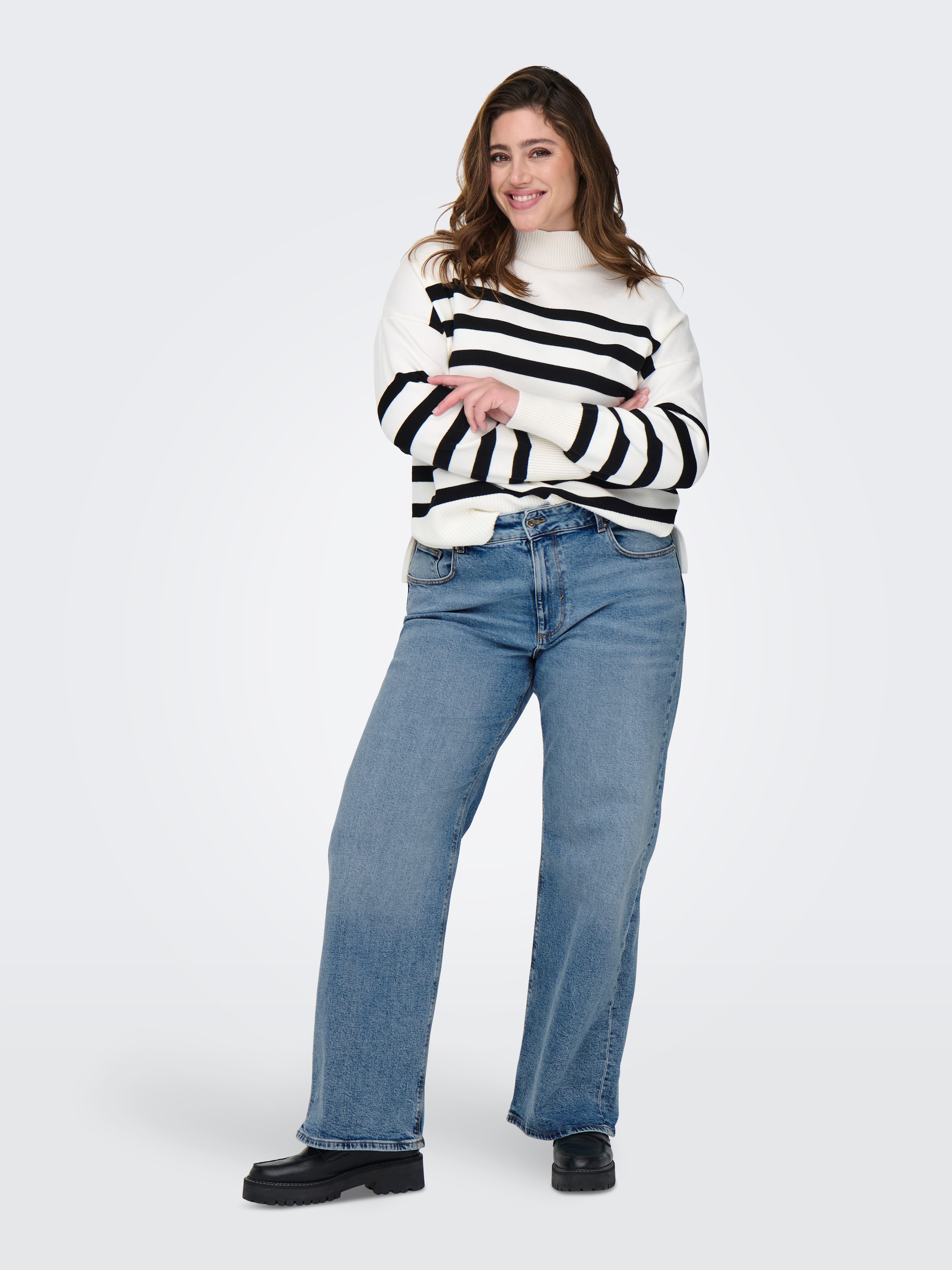 ONLY CARMAKOMA High-waist jeans CARJUICY HW WIDE LEG REA365