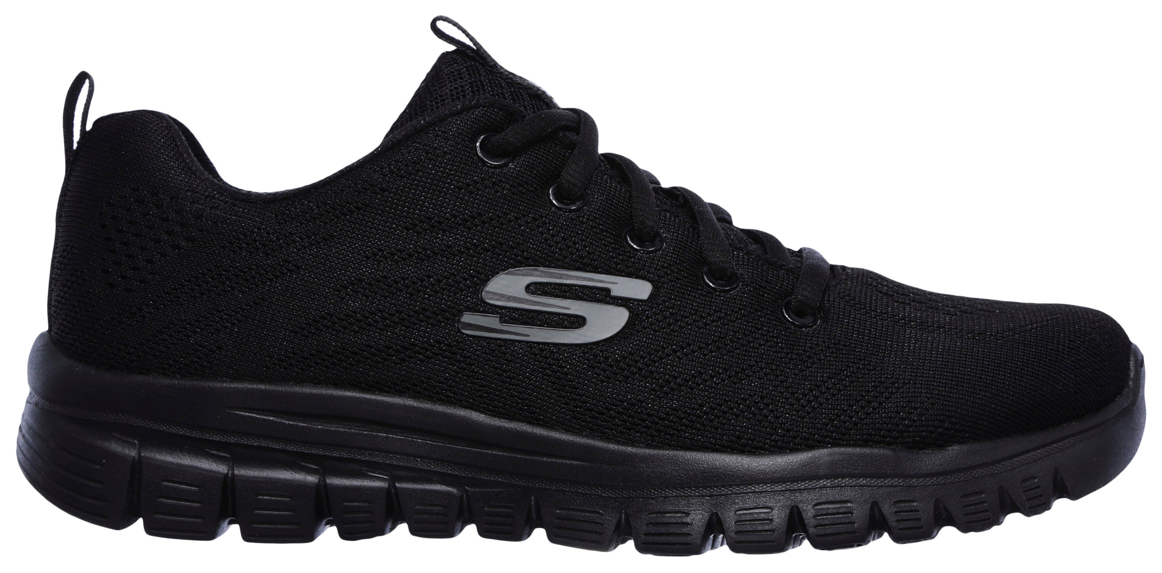 Skechers Sneakers Graceful - Get Connected Vrijetijdsschoen, lage schoen, veterschoen in schoenwijdte G (wijd)