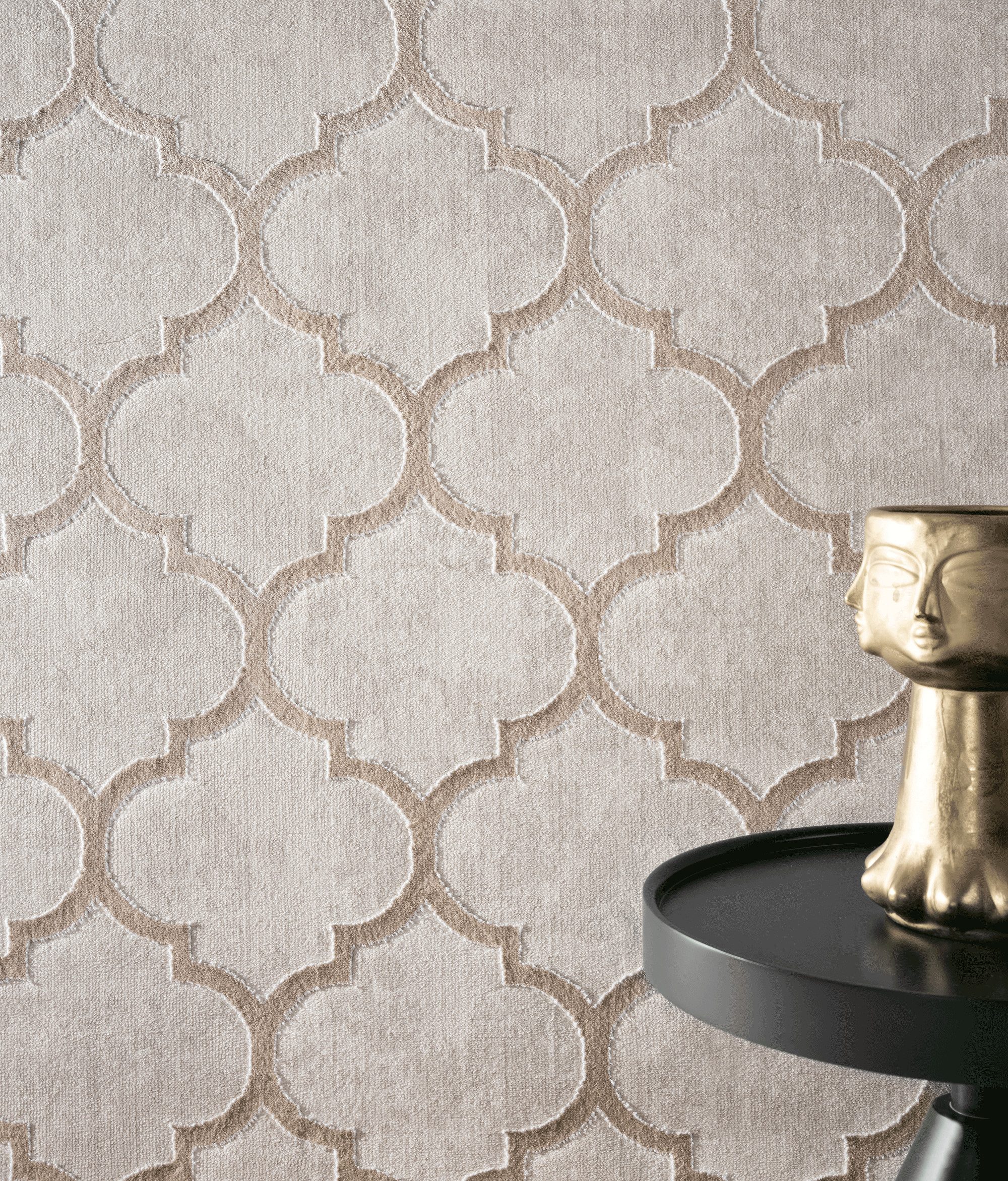 The carpet Vloerkleed Knight moderne woonkamer tapijt met elegant glanzende pool