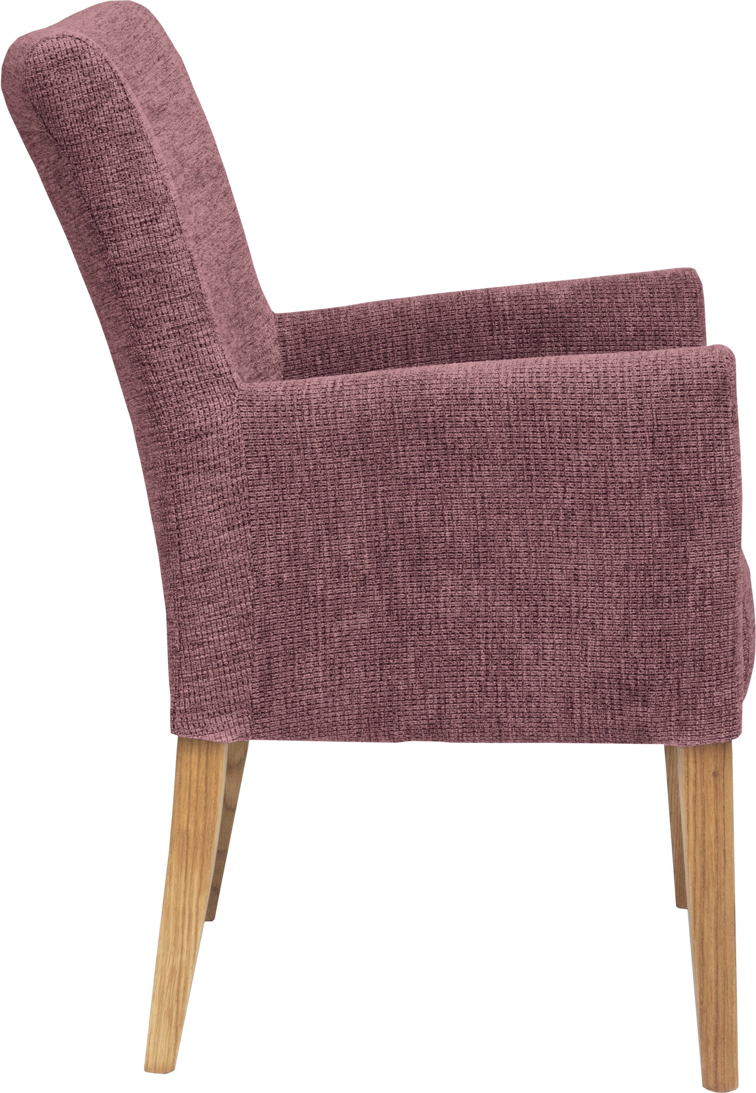 Home affaire Stoel met armleuningen King BESTSELLER! Eetkamerstoel met comfortabele bekleding, eetkamerstoel met armleuningen