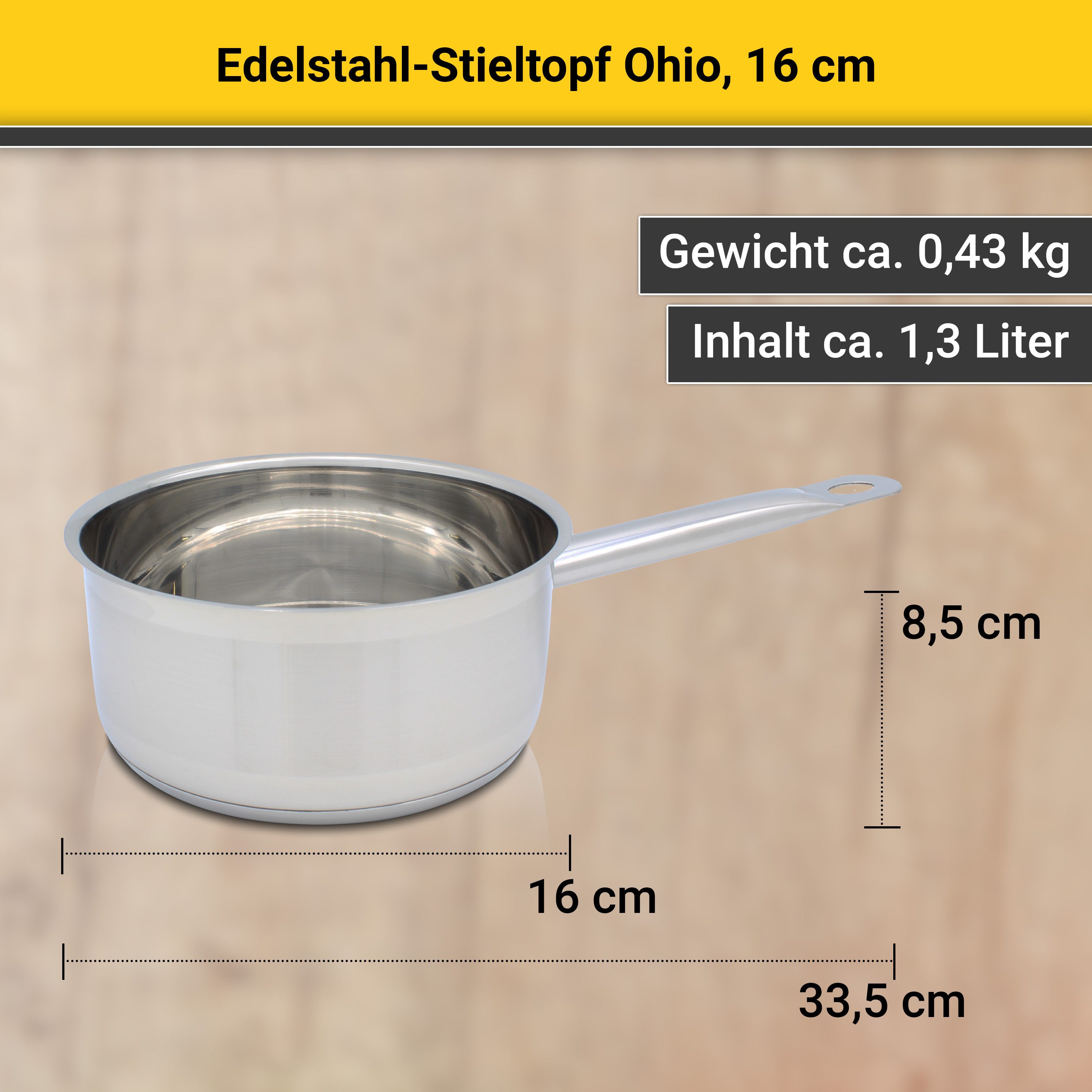 Krüger Kookpan Ohio voor inductiekookvelden geschikt (1-delig)