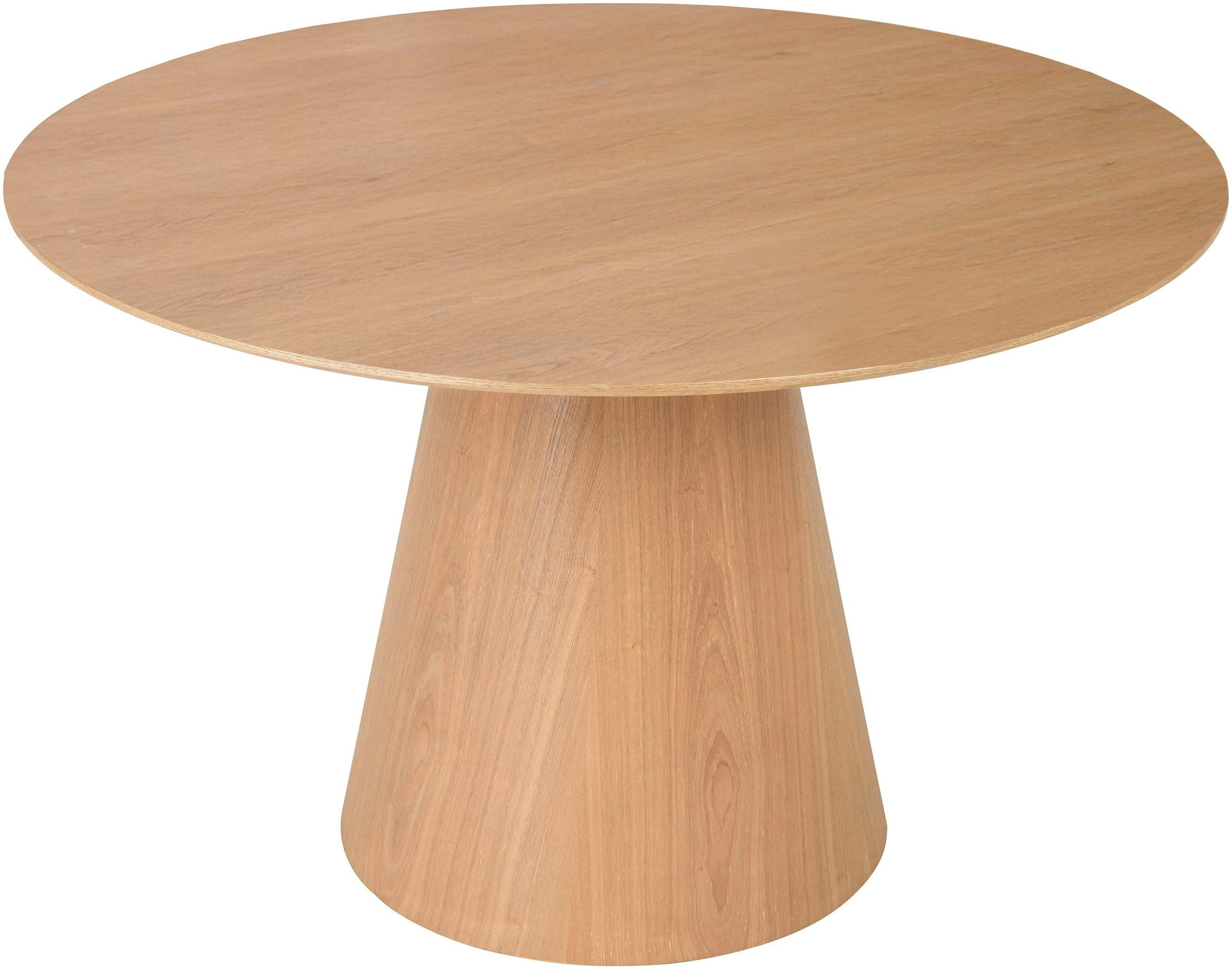 byLIVING Eettafel Rond met echt houtfineer eiken natuur, rond, diameter 120 cm