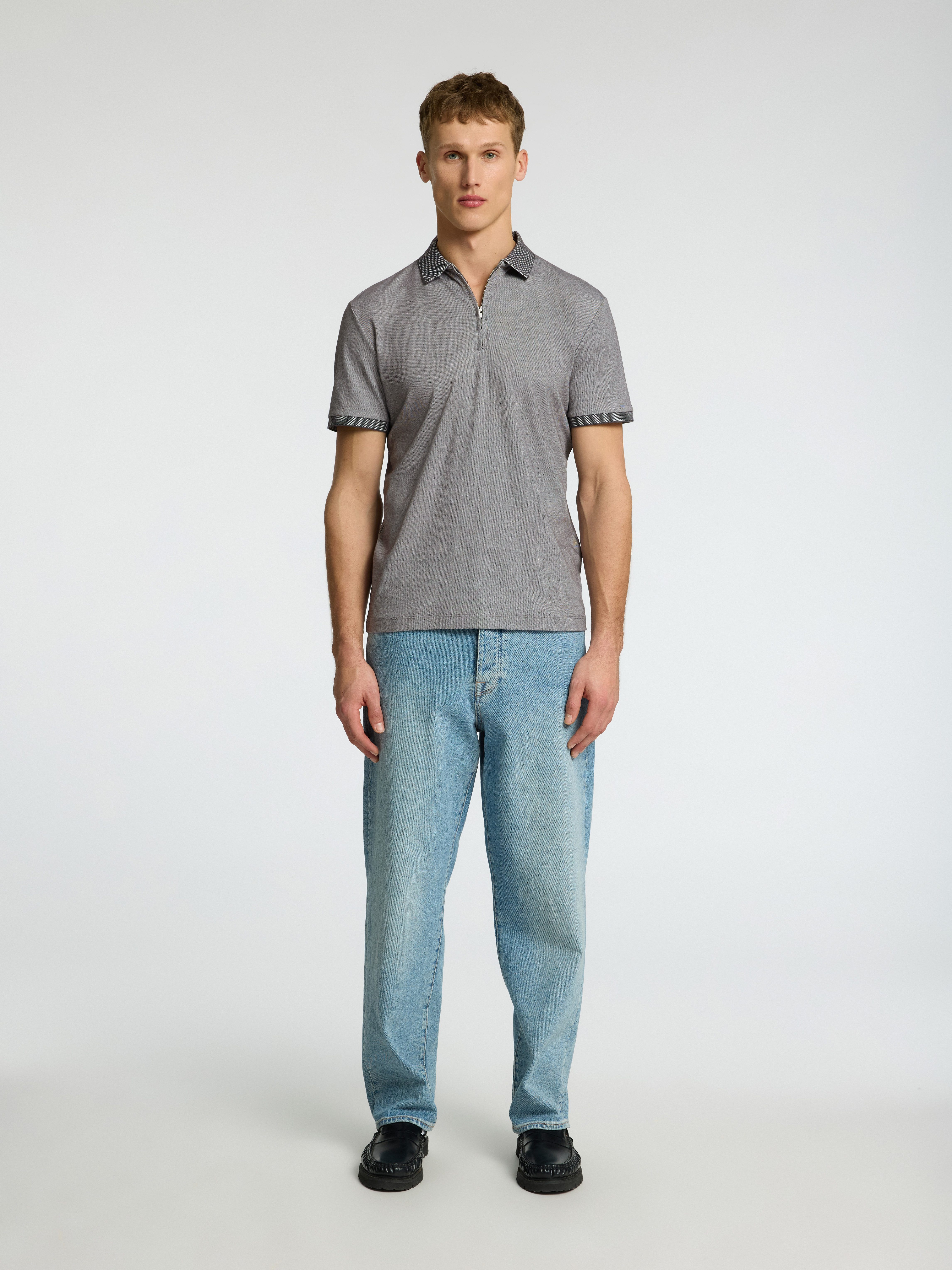 SELECTED HOMME Poloshirt SLHFAVE ZIP SS POLO NOOS