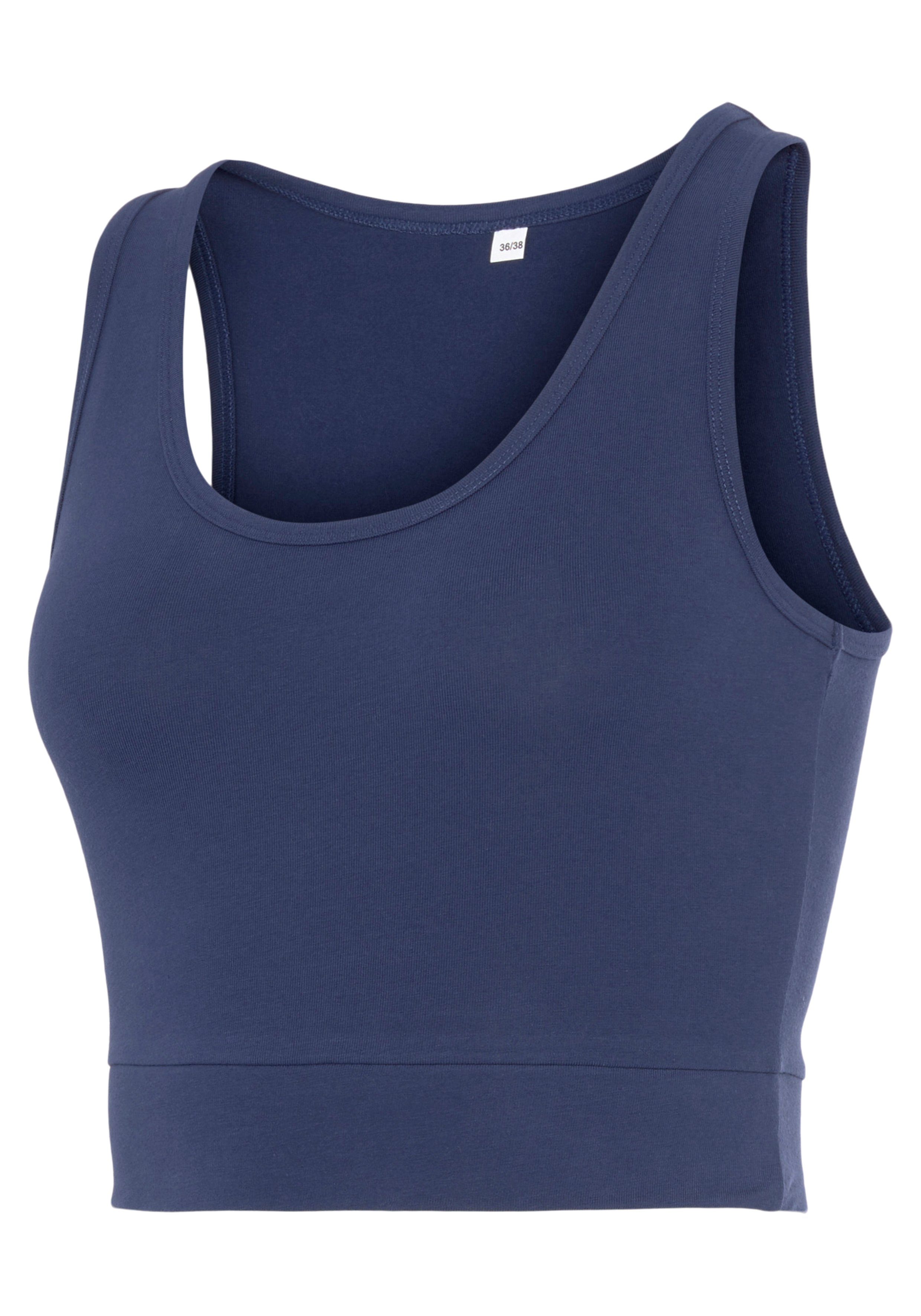 active by Lascana Sporttop Crop-top met brede bandjes