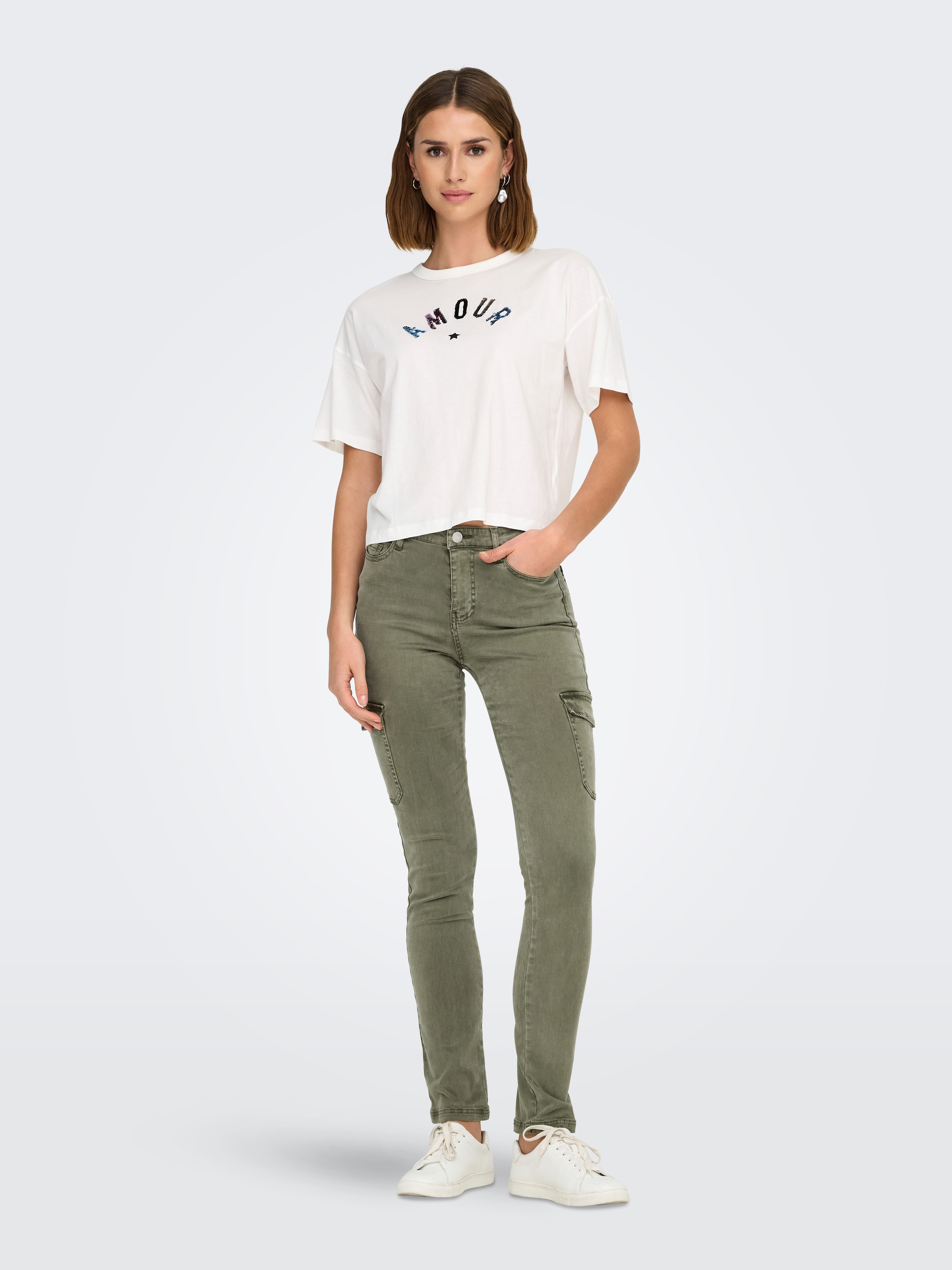 Only Cargobroek ONLBRANDY MW CARGO PANT CC PNT