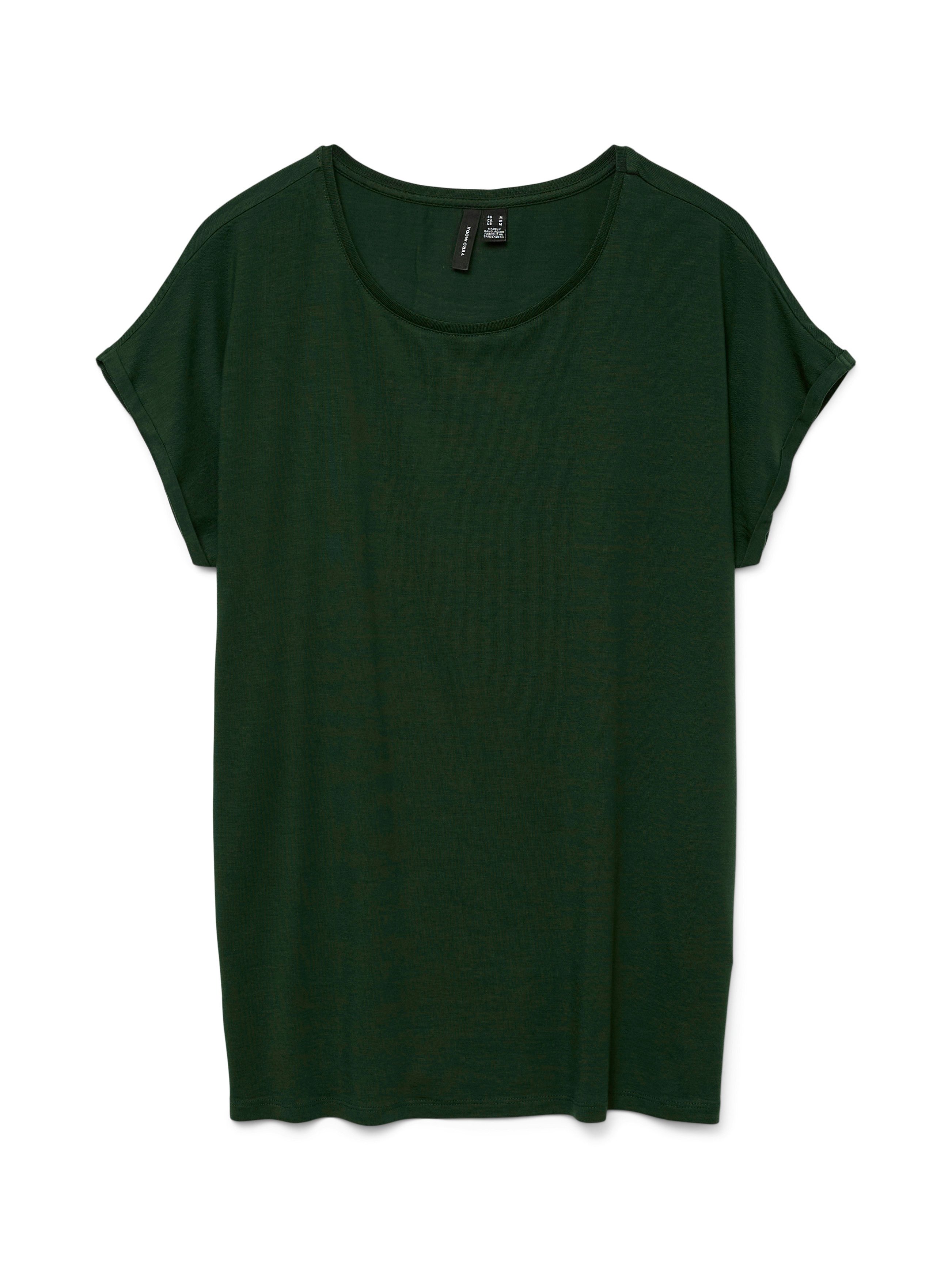 Vero Moda Shirt met ronde hals VMAVA PLAIN SS TOP GAJRS NOOS