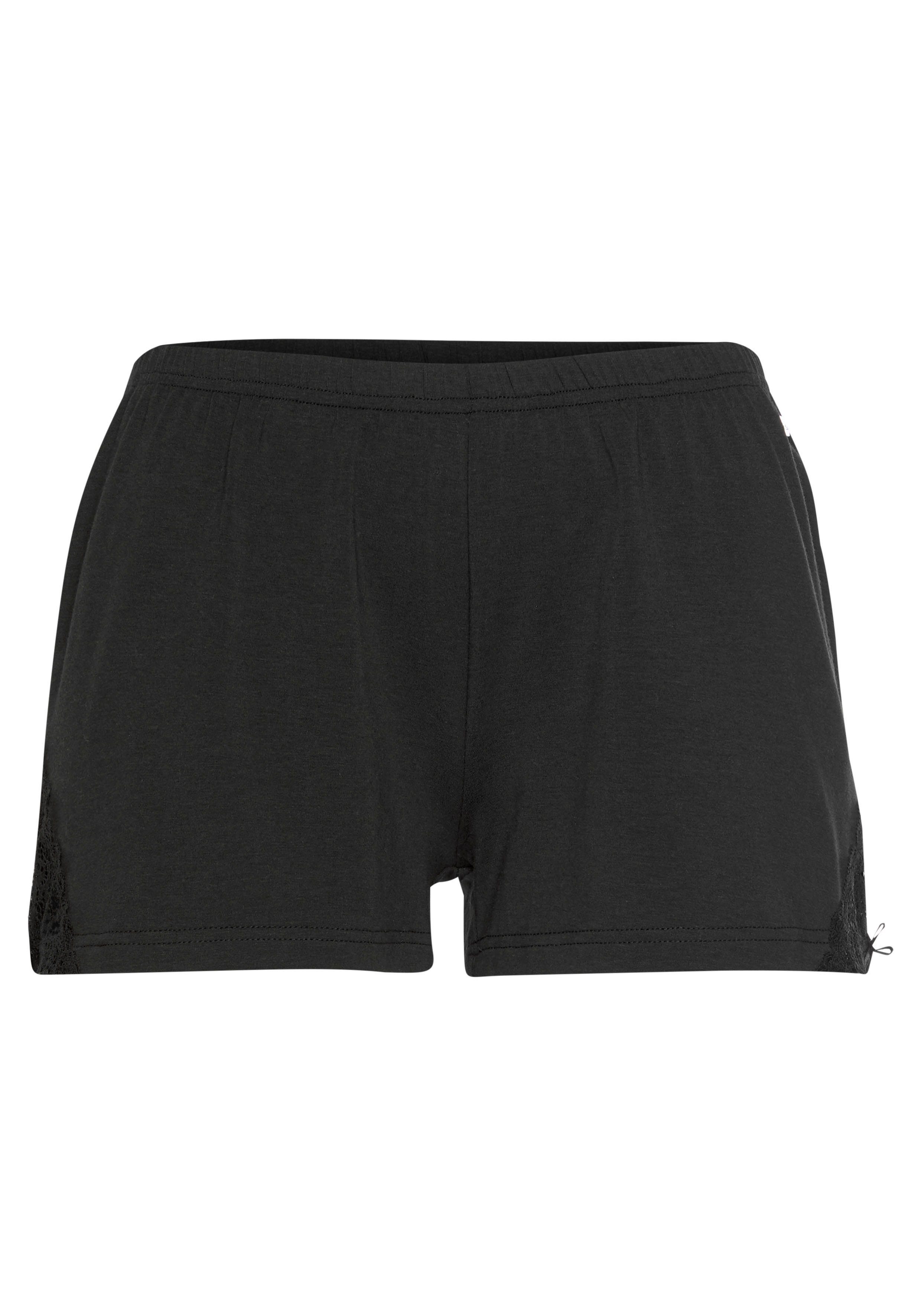 Lascana Short met kanten inzetten