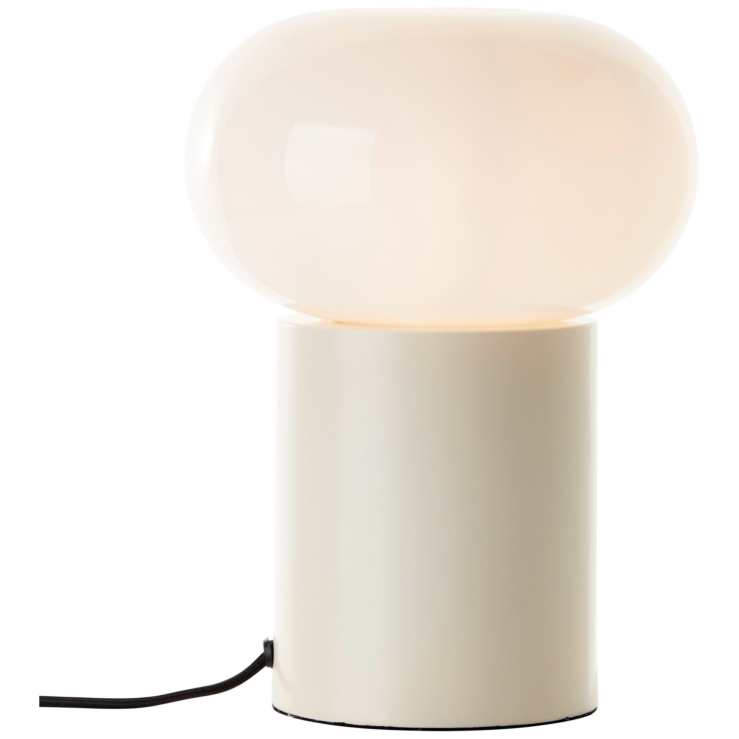Brilliant Leuchten Tafellamp Daeny met wit glas, 27 x 20 cm, e27, metaal