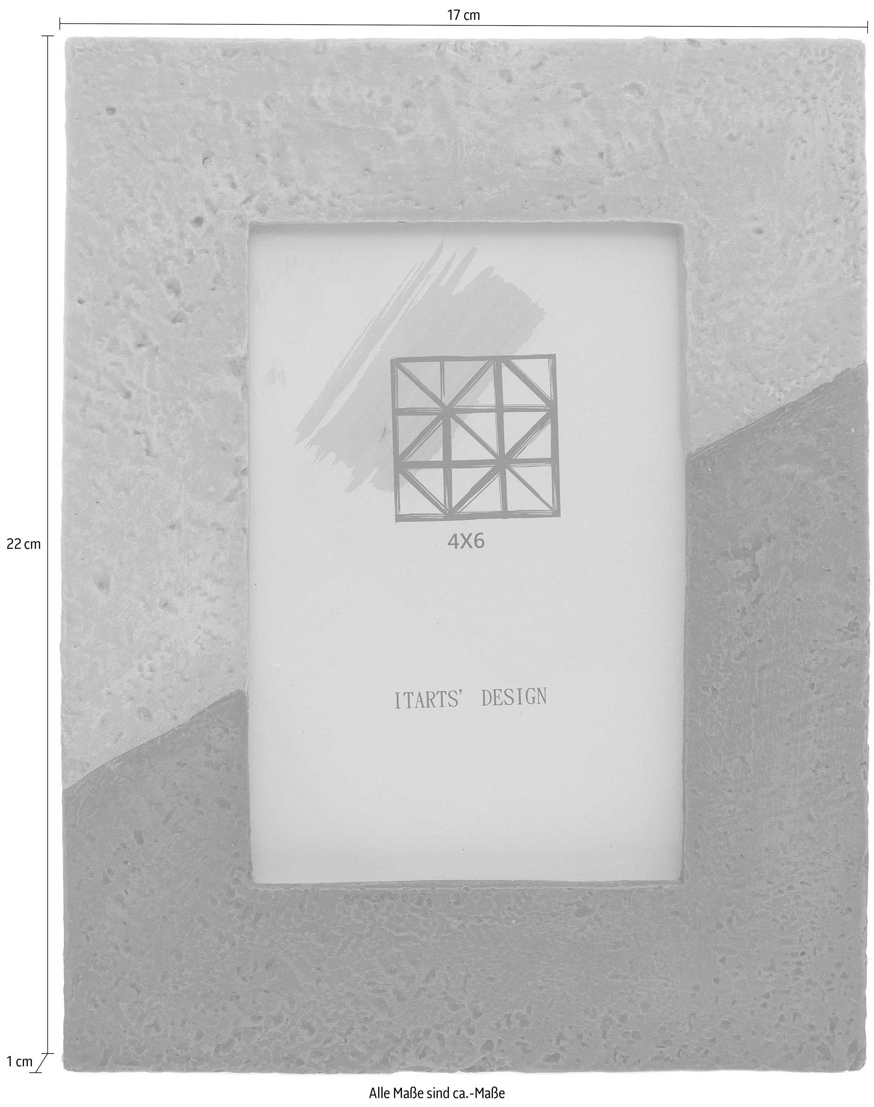 Myflair Möbel & Accessoires Fotolijstje Irina, grijs / beton-look, fotoformaat 10x15 cm online kopen | OTTO