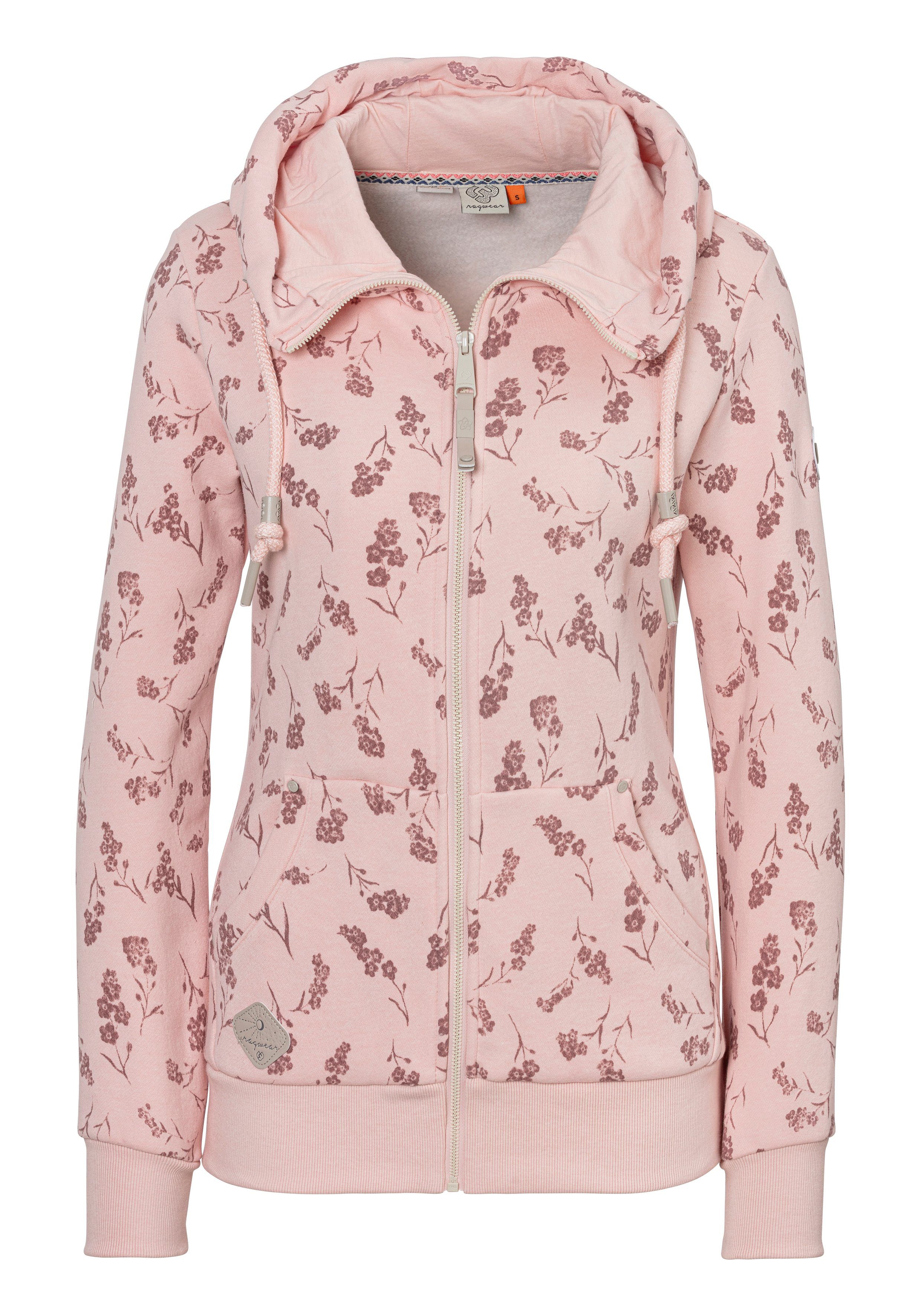 Ragwear Sweatvest NESKA FLOWER ZIP COMFY