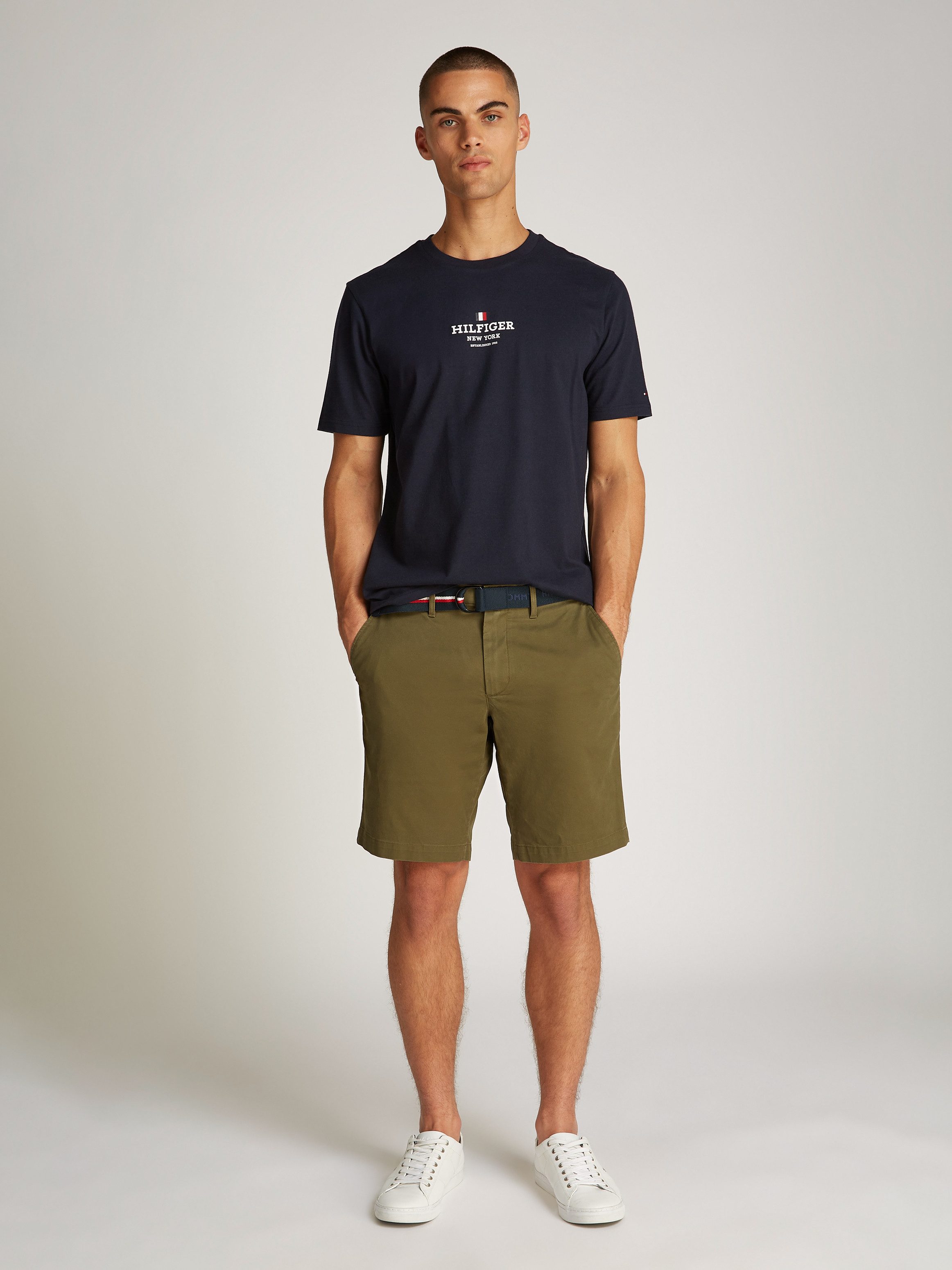 Tommy Hilfiger T-shirt RWB HILFIGER TEE Logoprint op borsthoogte