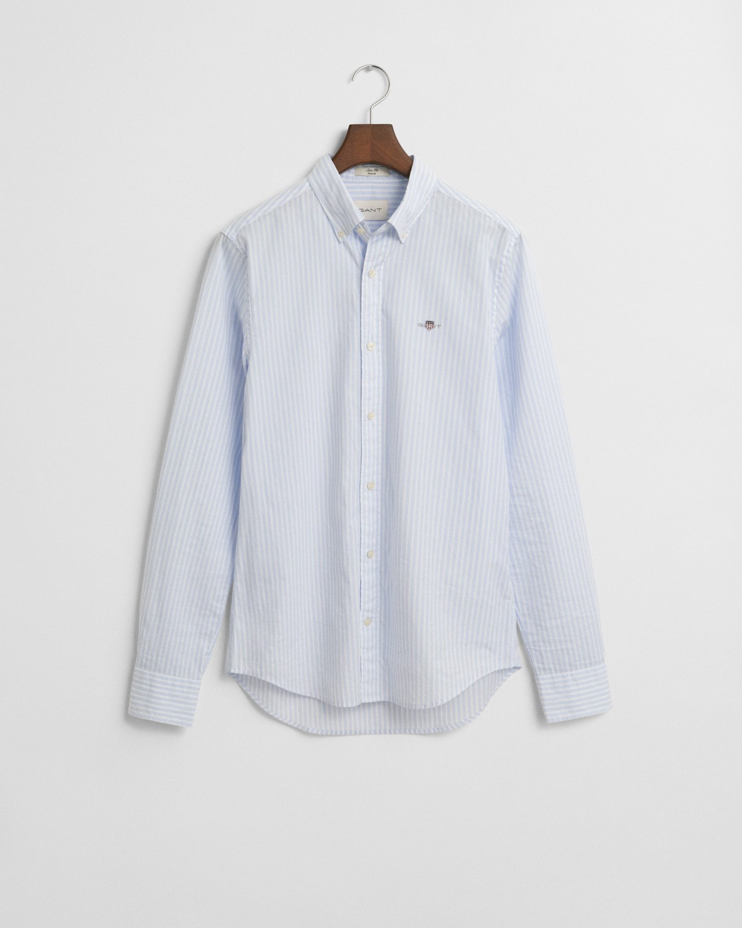 Gant Overhemd met lange mouwen SLIM POPLIN STRIPE SHIRT