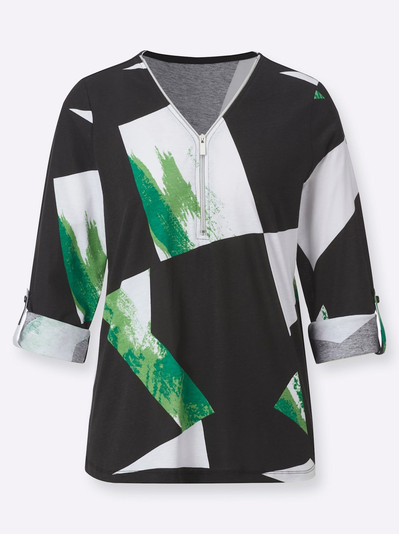 Classic Basics Shirt met V-hals Shirt met lange mouwen (1-delig)