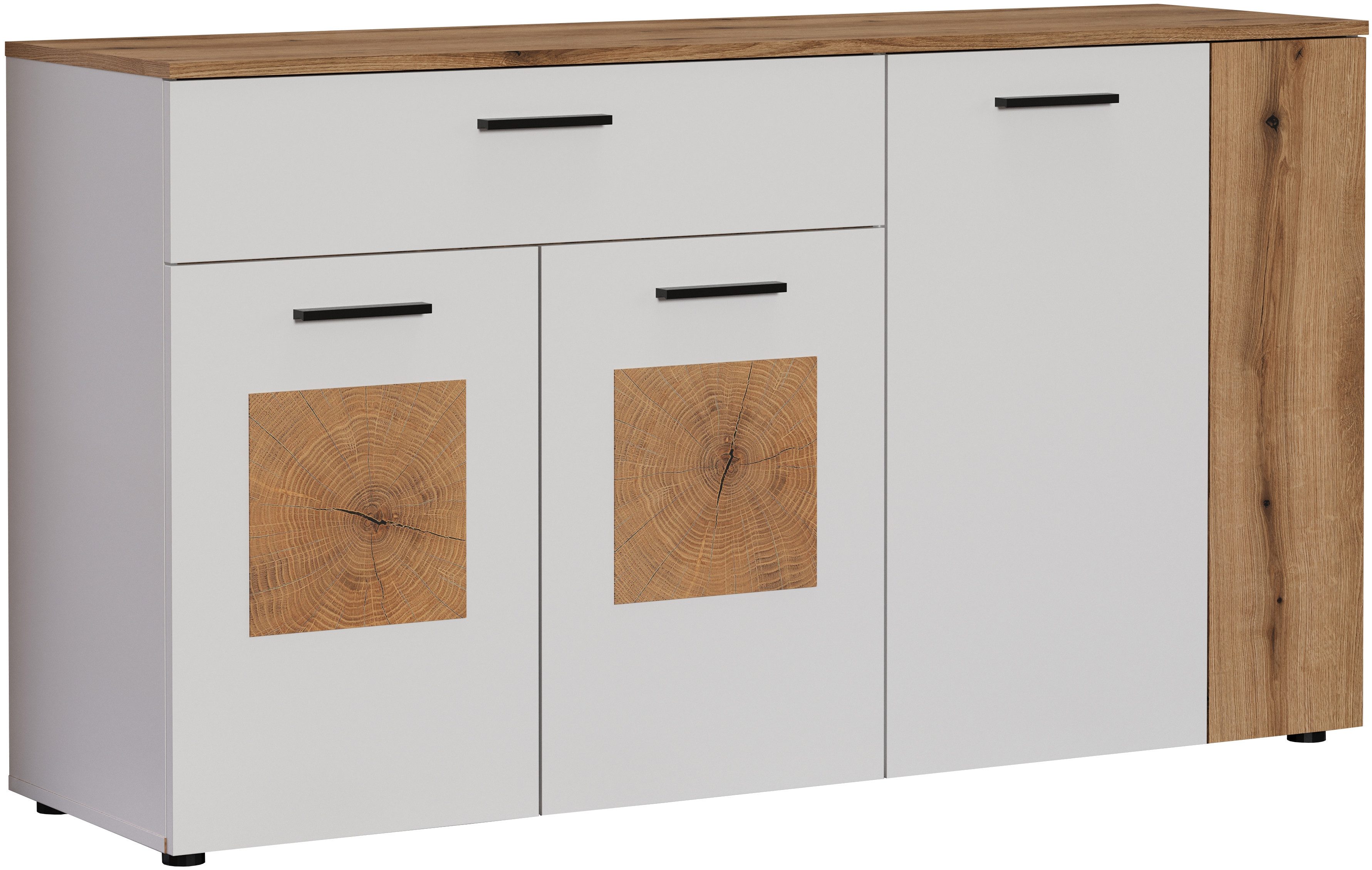 INOSIGN Dressoir Linz Commode met eindhoutapplicaties - kast (B/D/H) 150/42/83 cm (1 stuk)
