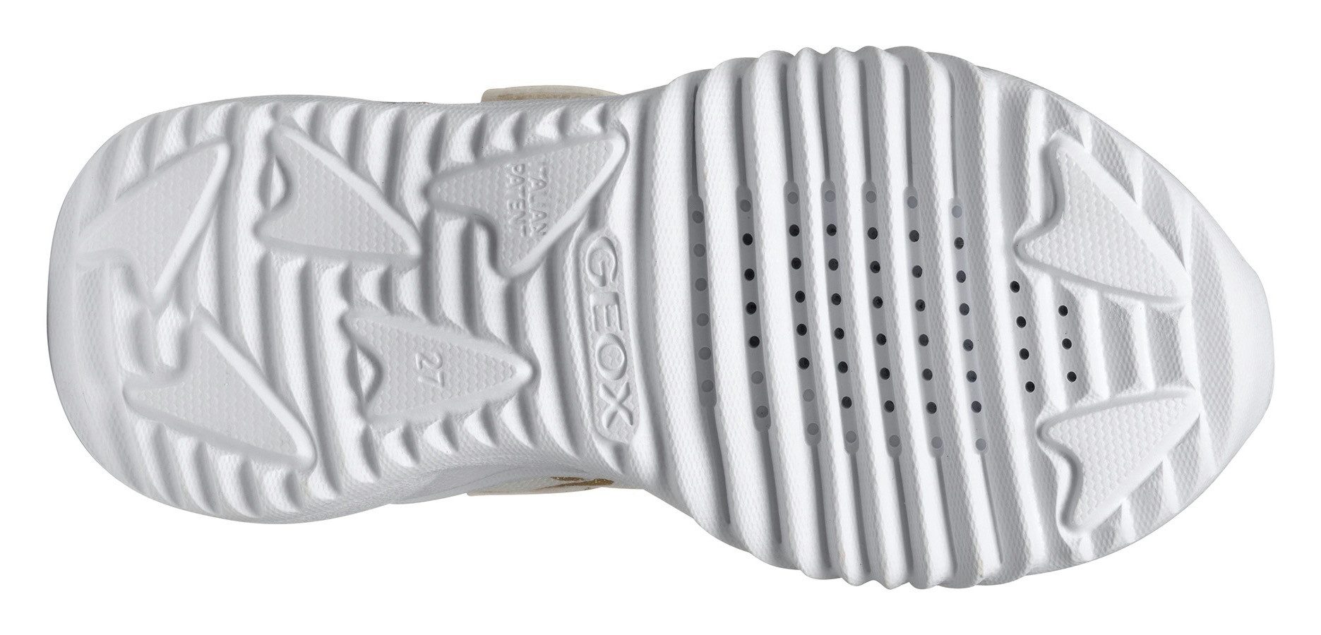 Geox Sneakers J ASSISTER GIRL knipperschoen , klittenbandschoen met kleurrijke glitterstrikpatroon en knipperfunctie